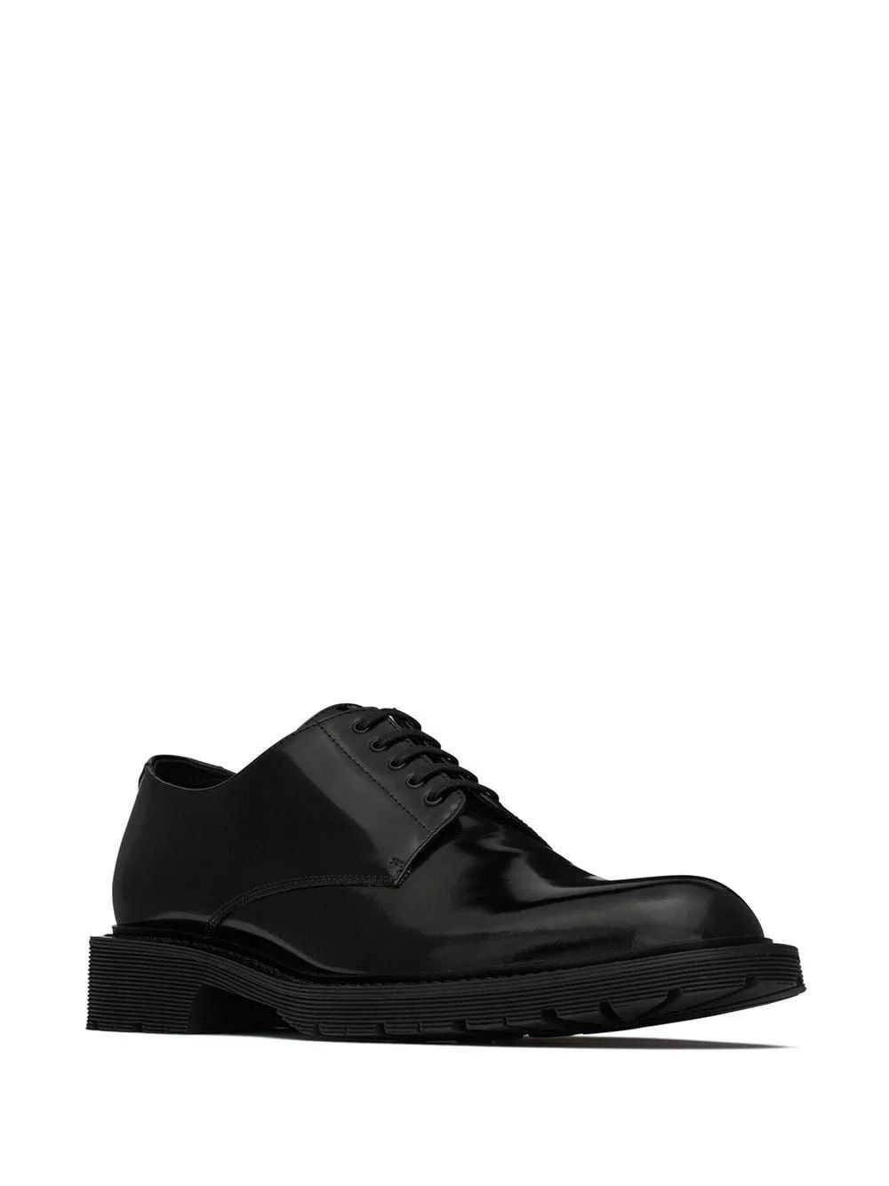 Saint Laurent Paris o1bcso1str0724 Army Derbies Shoe in Black Size US 7 / EU 40 - 2 Thumbnail