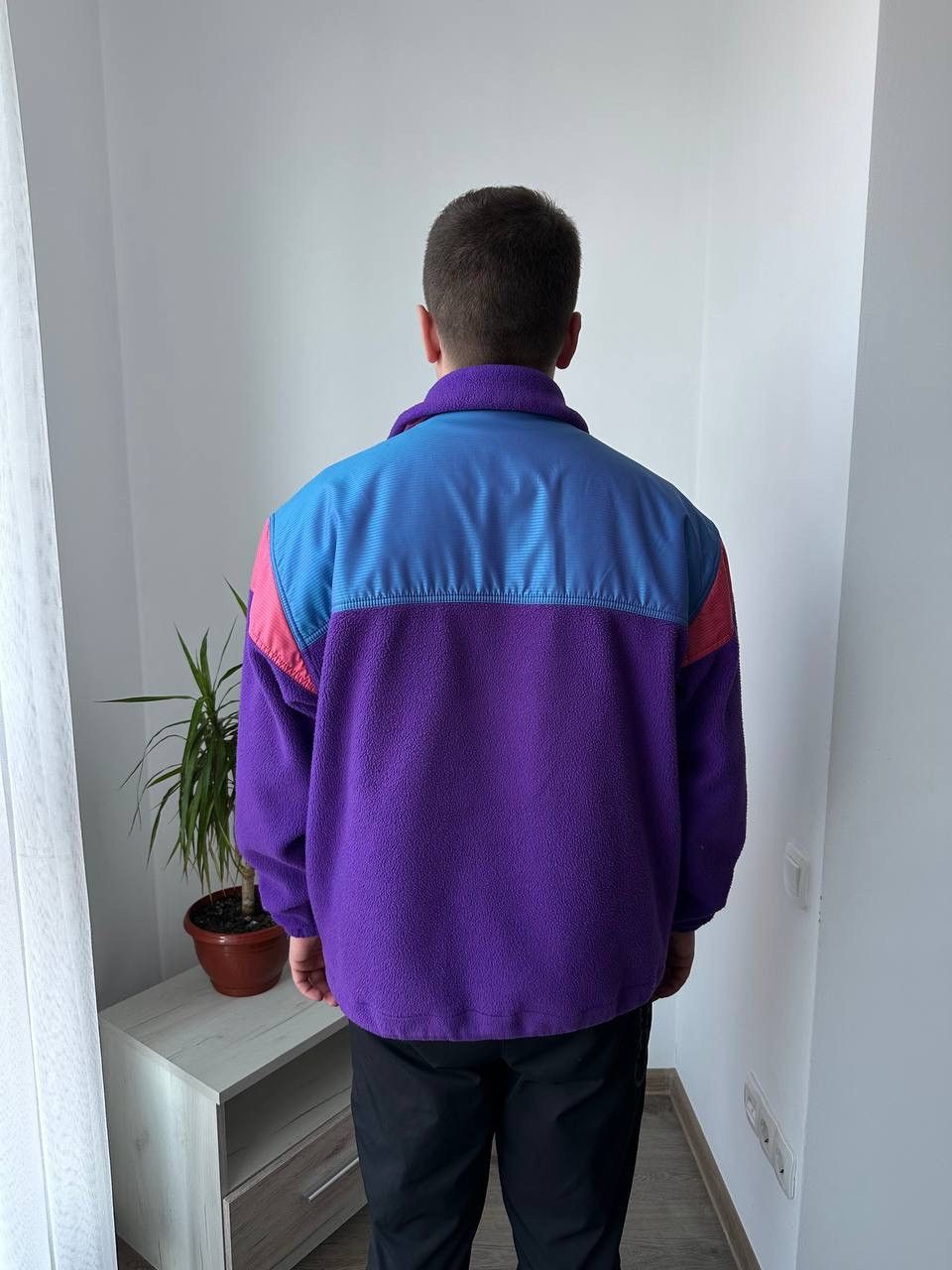 Ellesse × Vintage Vintage Ellesse Violet Outdoor Polartec Fleece Anorak Jacket Size US L / EU 52-54 / 3 - 15 Thumbnail