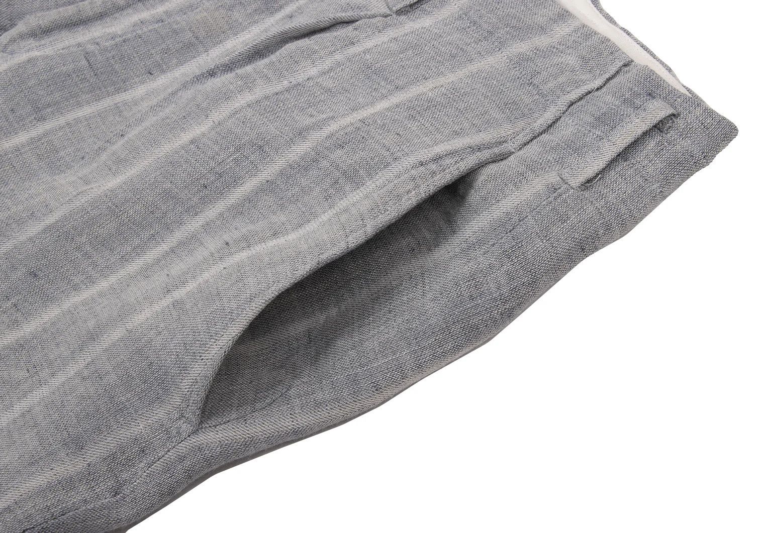 Yohji Yamamoto Yohji Yamamoto Linen-Blend Striped Tapered Pants Size US 38 / EU 54 - 9 Thumbnail