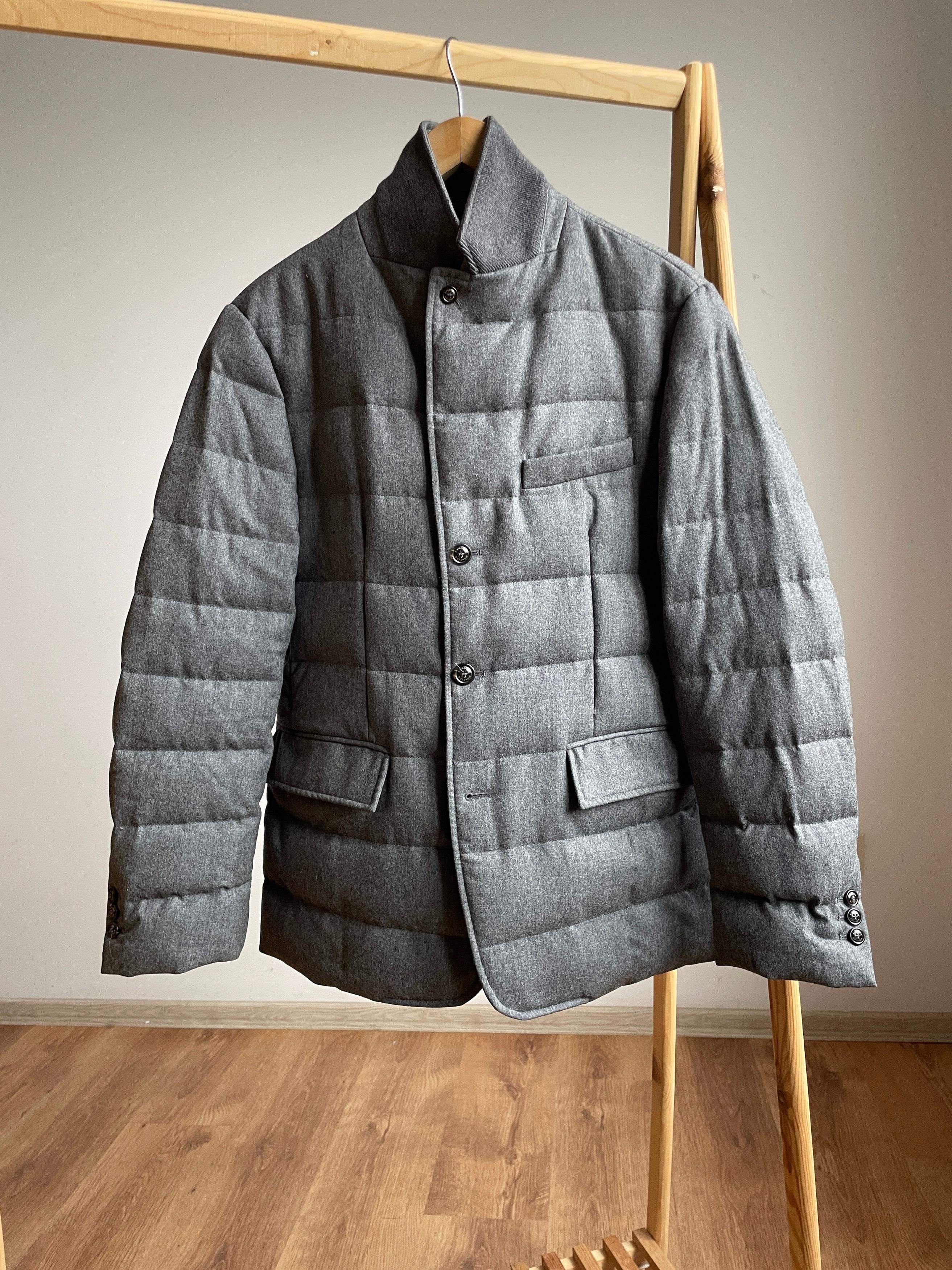 Moncler Rodin Wool Down Blazer Jacket Size 2 Light Jackets