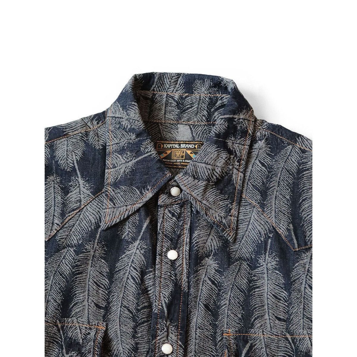 Kapital Kapital Magpie Denim Husky Western feather Shirt size2 Size US M / EU 48-50 / 2 - 4 Thumbnail