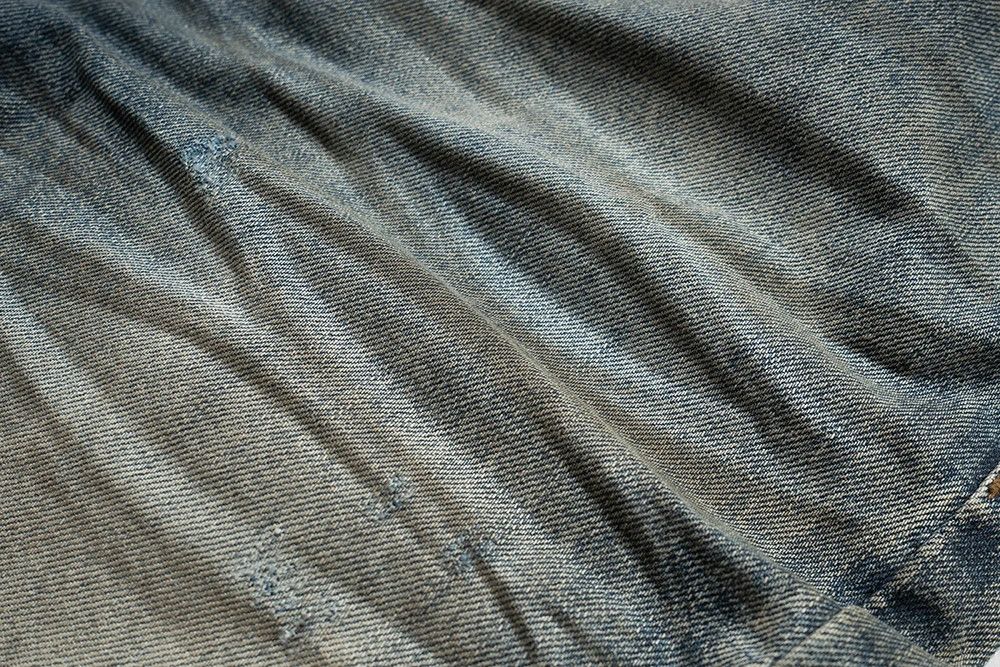 Jean Harajuku Streetwear Washed Dirty Baggy Blue Jeans Size US 32 / EU 48 - 7 Thumbnail