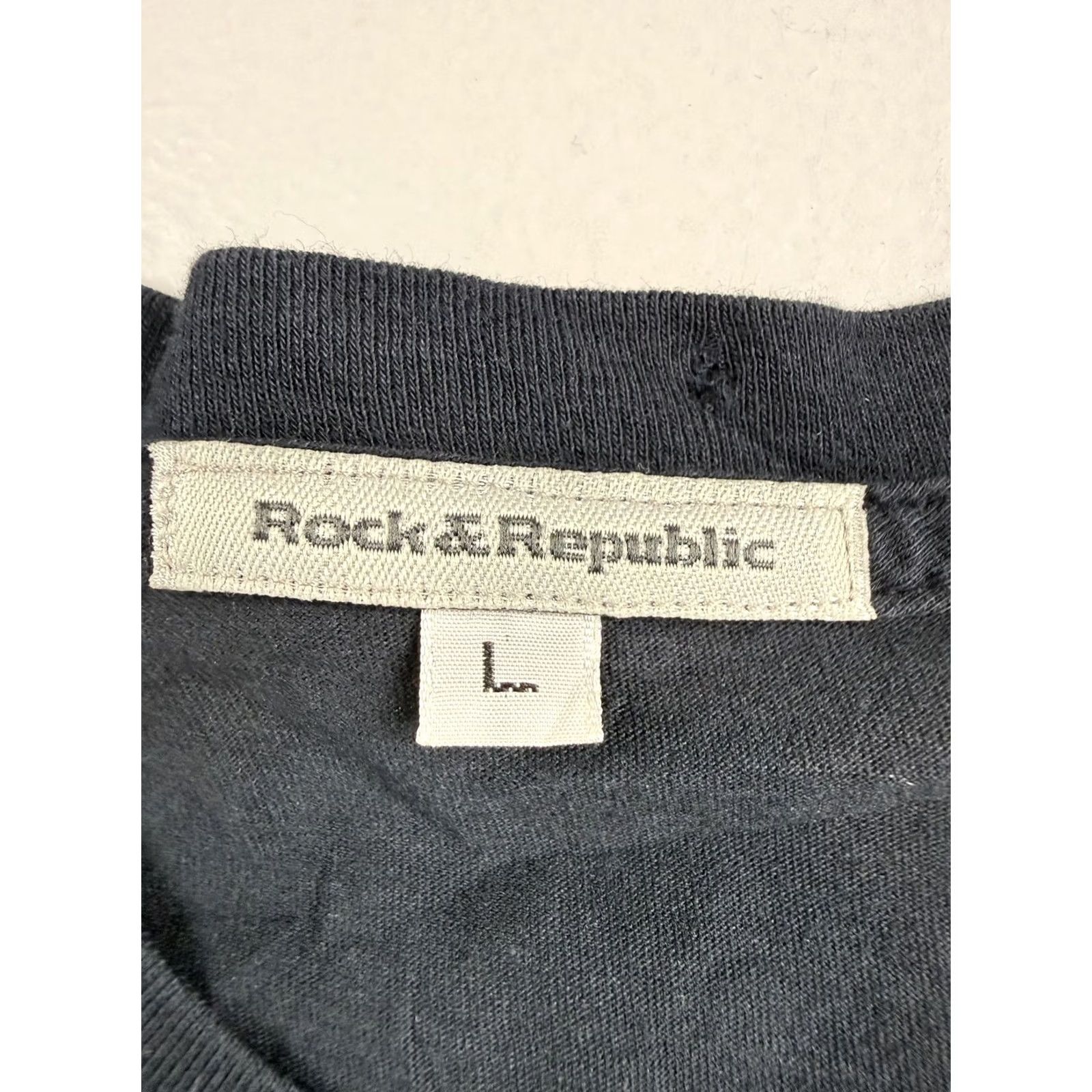 Vintage VINTAGE Rock & Republic Shirt Mens L Black Graphic Short Sleeve 2004 Election Tee Top Size US L / EU 52-54 / 3 - 3 Thumbnail