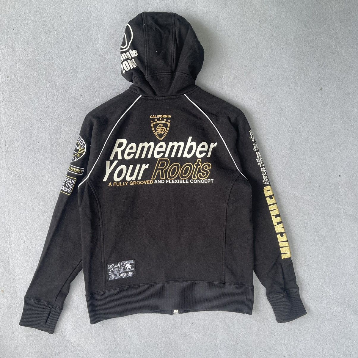Gotcha Vintage Y2K Gotcha Graphic Full-Zip Hoodie Black Streetwear Size US M / EU 48-50 / 2 - 8 Thumbnail