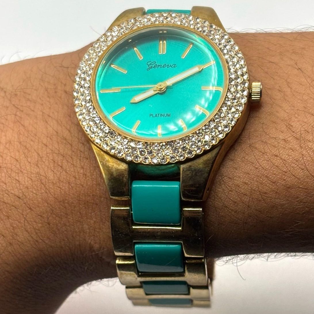 Other Gold & Turquoise Men's Watch Size ONE SIZE - 2 Thumbnail