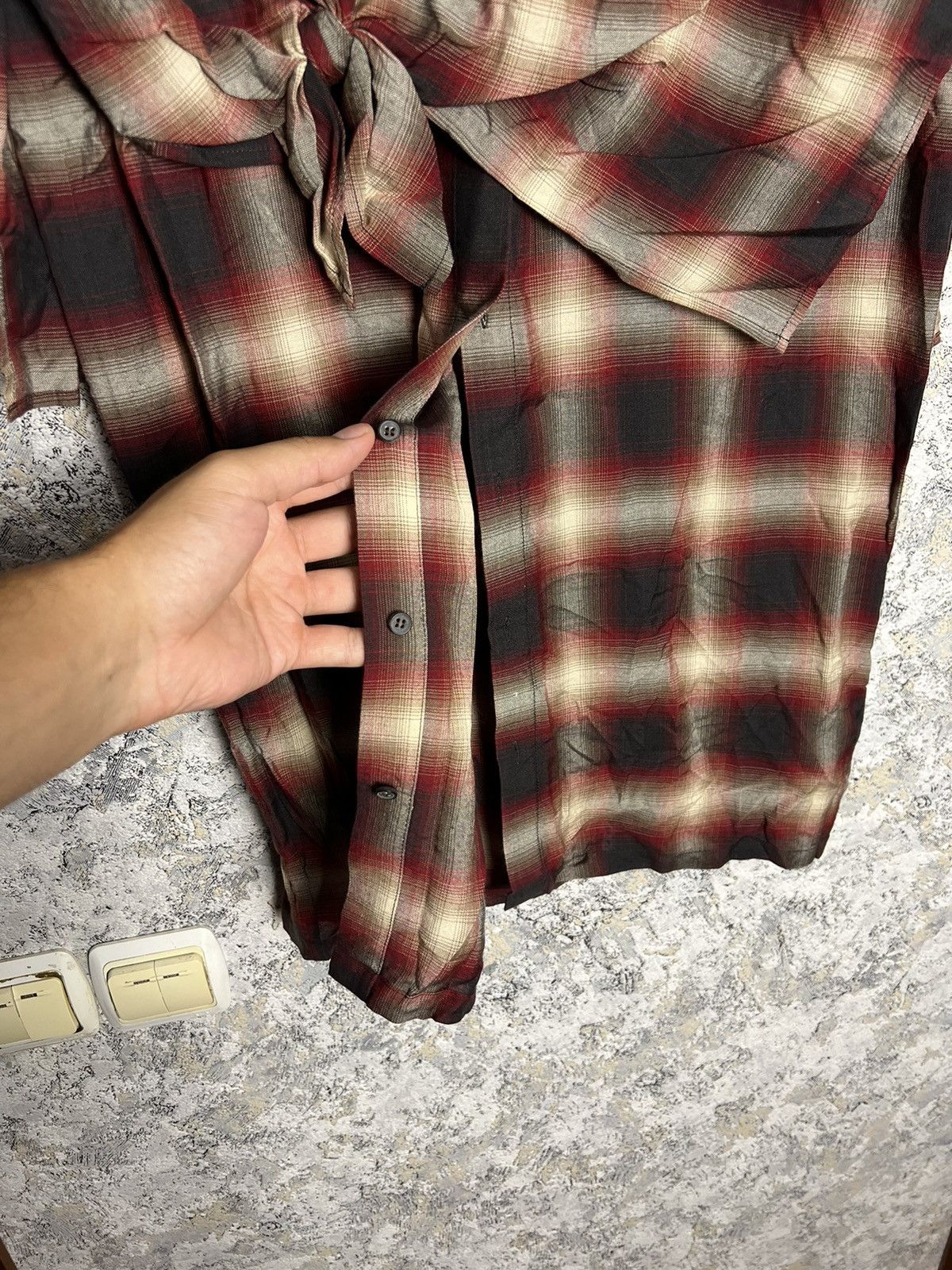 Allsaints × Designer AllSaints Dress Jersey Asymmetric Gathered Casual Viscose Size M / US 6-8 / IT 42-44 - 5 Thumbnail