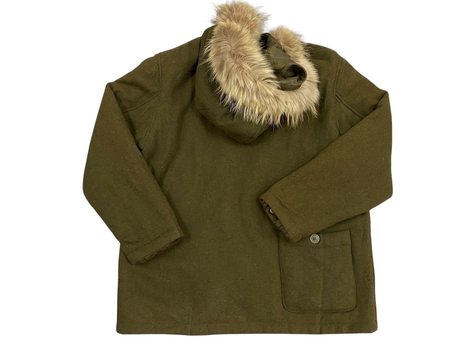Edifice Japan Edifice Olive Green Hooded Coat with Faux Fur LGB Style Size US M / EU 48-50 / 2 - 2 Thumbnail