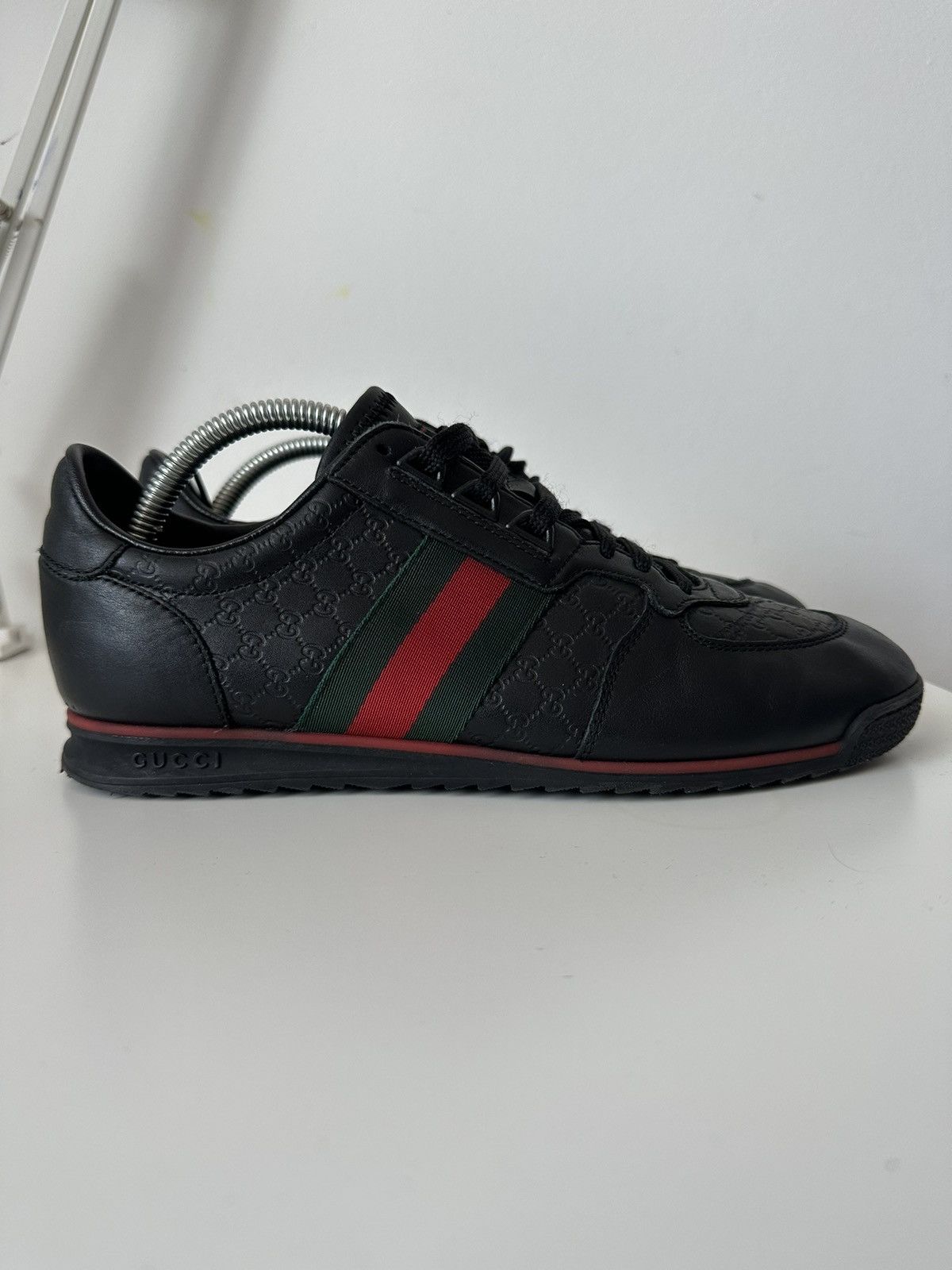 Gucci Gucci micro guccissima SL73 black leather sneakers Size US 7.5 / EU 40-41 - 2 Thumbnail