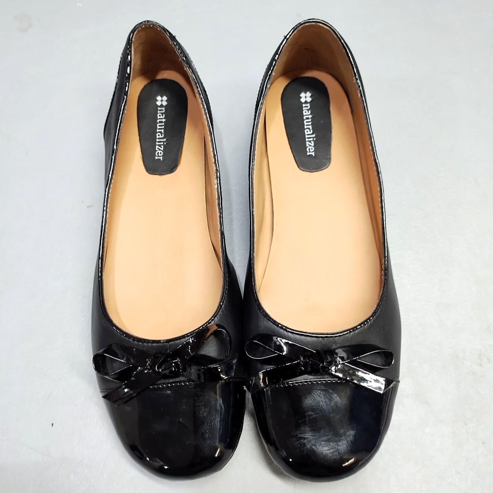 Naturalizer Naturalizer Sweeney Ballet Flats Womens Size 9W Black Leather Decorative Bow Flats Size US 9 / IT 39 - 7 Thumbnail