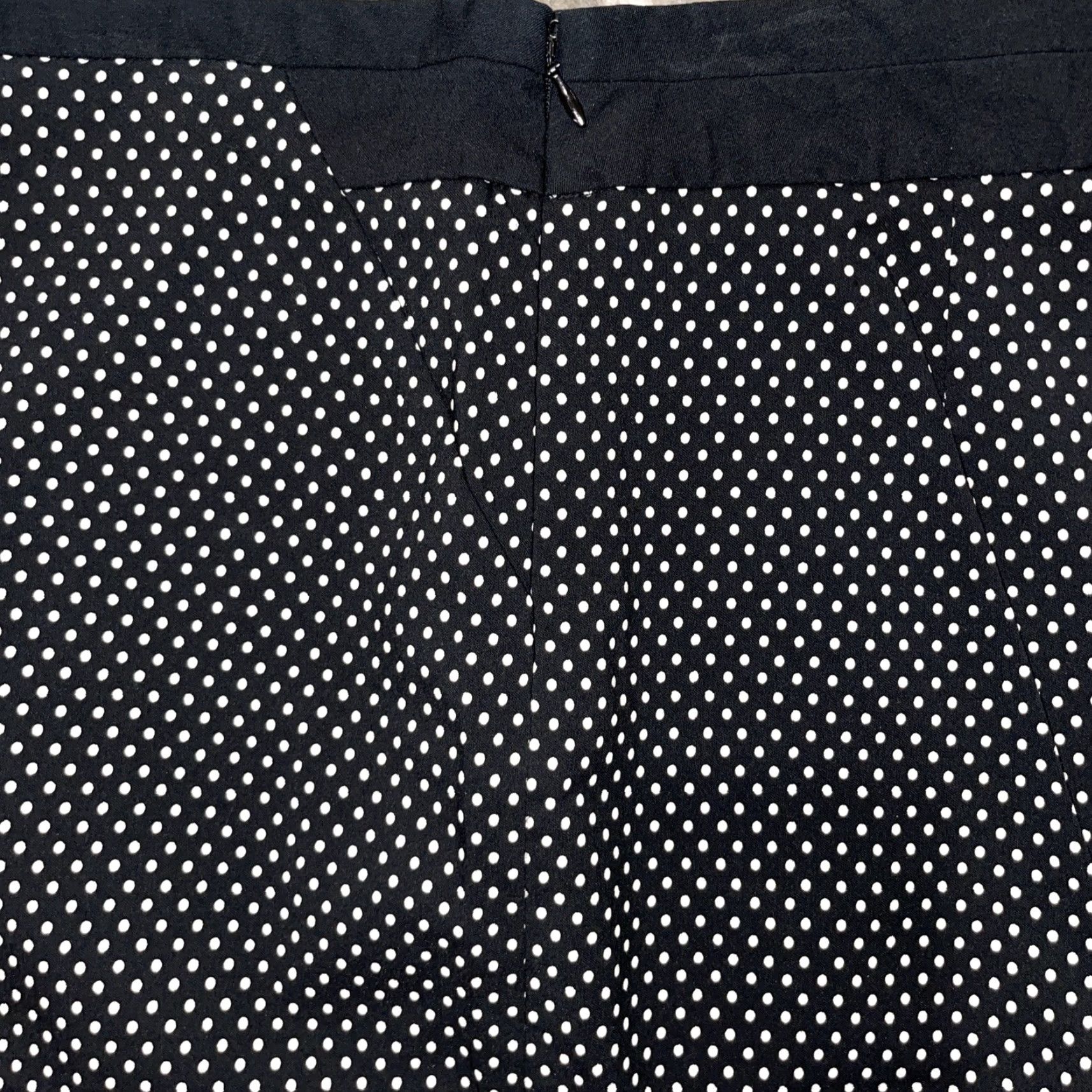 Vintage The Limited Exact Stretch Polka Dot Black Pencil Skirt Women’s Size 10 EUC Size 32" / US 10 / IT 46 - 6 Thumbnail