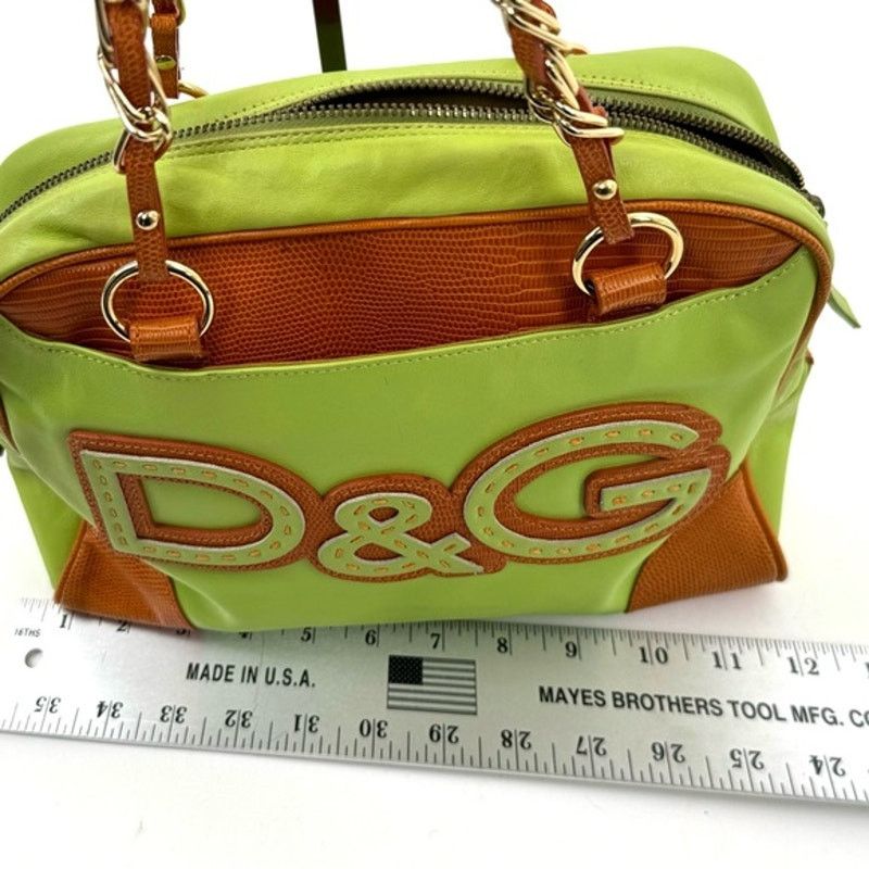 Dolce & Gabbana Dolce & Gabbana Runway Green leather Brown exotic leather Size ONE SIZE - 7 Thumbnail