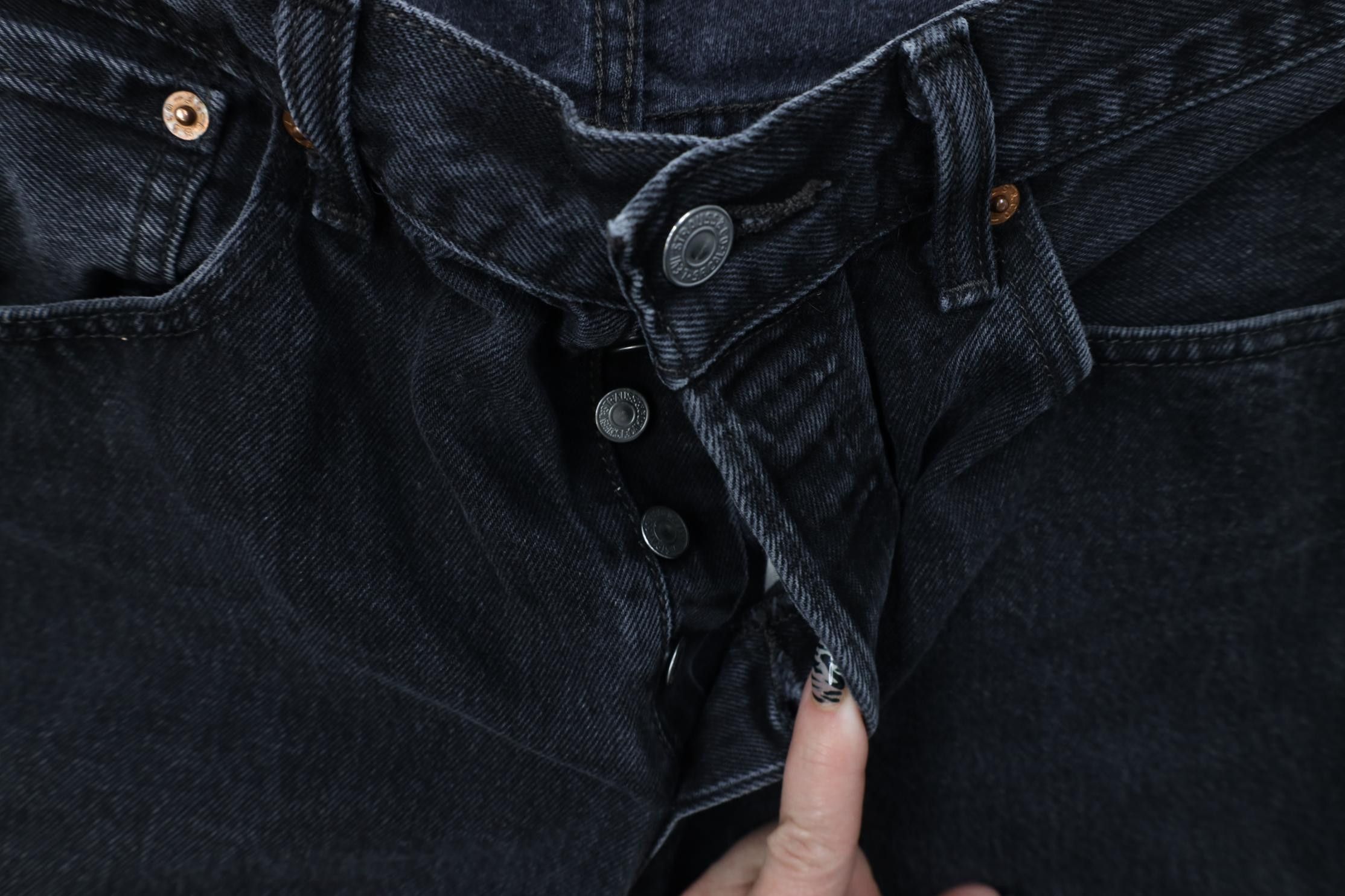 Levi's Vintage Y2K Levis 501xx Button Fly Original Fit Jeans Black Size US 33 - 7 Thumbnail