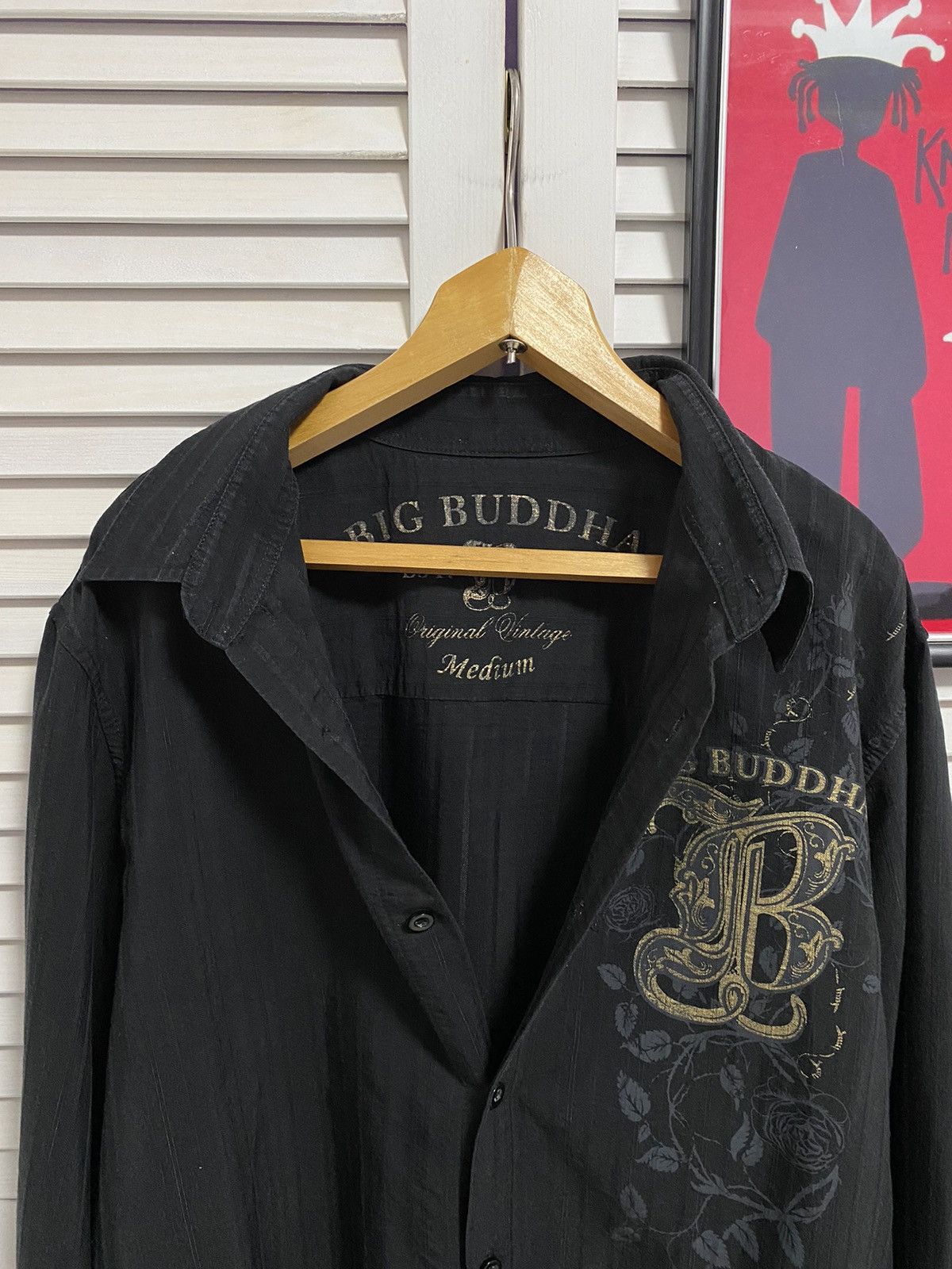 Buddha to Buddha Vintage Shirt Button Up Big Buddha Striped Avant Garde Style Size US M / EU 48-50 / 2 - 8 Thumbnail