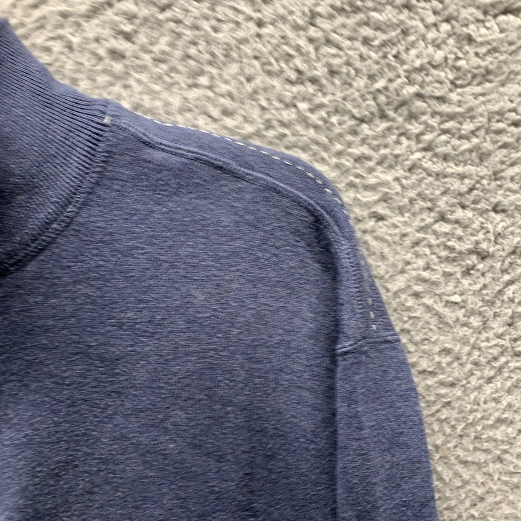 Nat Nast VINTAGE Nat Nast Sweater Mens Adult Large Blue Henley 1/4 Zip Zip Snap Cotton Nylon Logo 90s Preppy Size US L / EU 52-54 / 3 - 7 Thumbnail