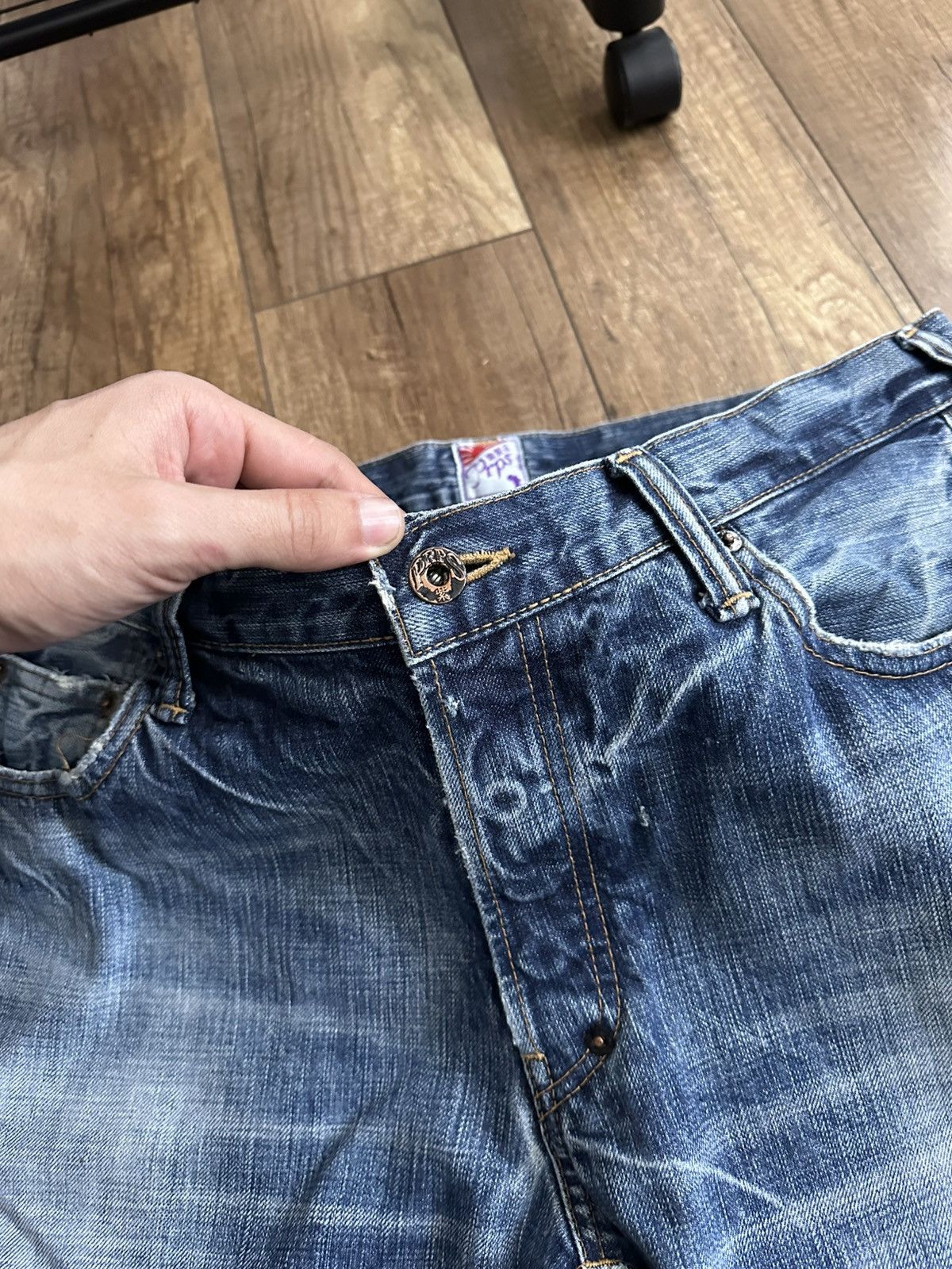 Prps PRPS Japanese Washed Denim Jeans Size US 36 / EU 52 - 12 Thumbnail