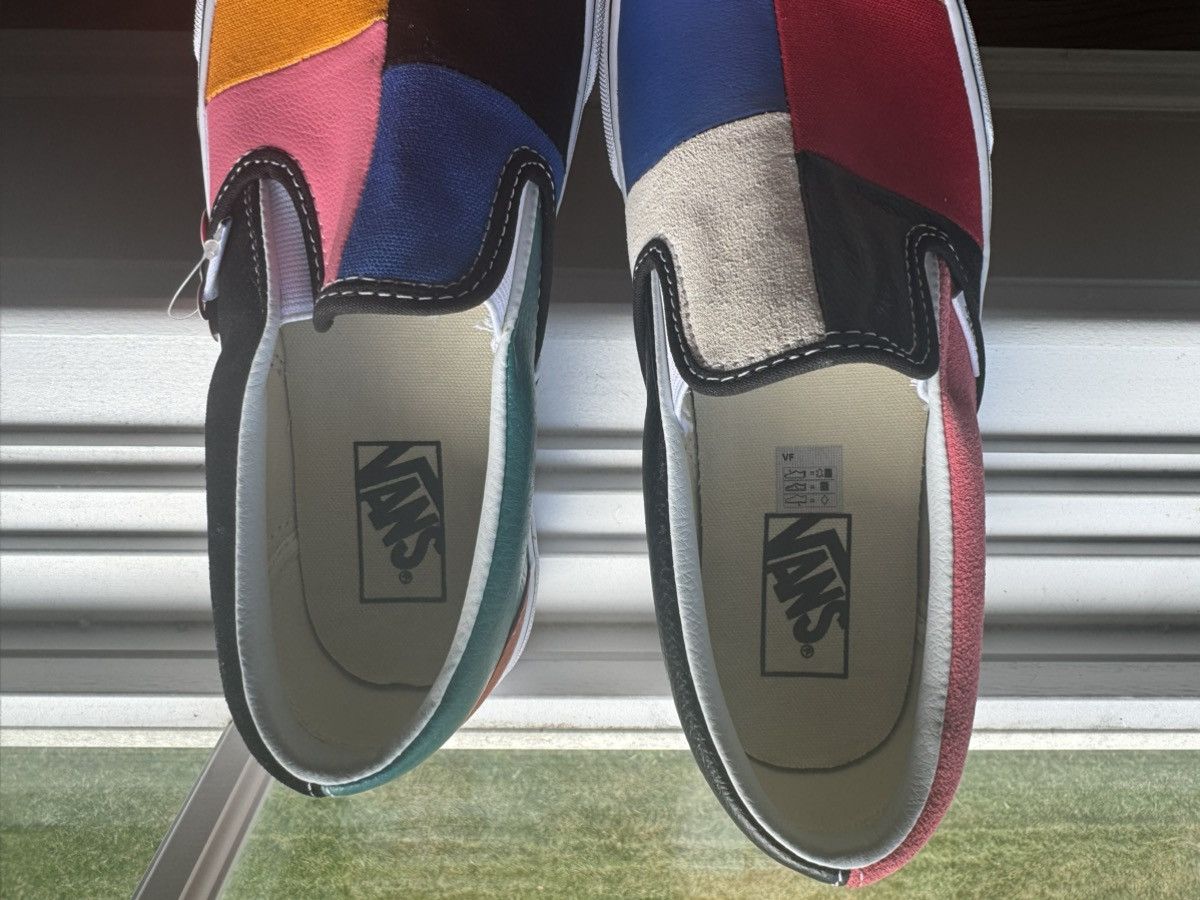 Vans 5 Vans Patchwork Slip On Mulitcolor Canvas Leather Rainbow Size US 5 / EU 37 - 6 Thumbnail