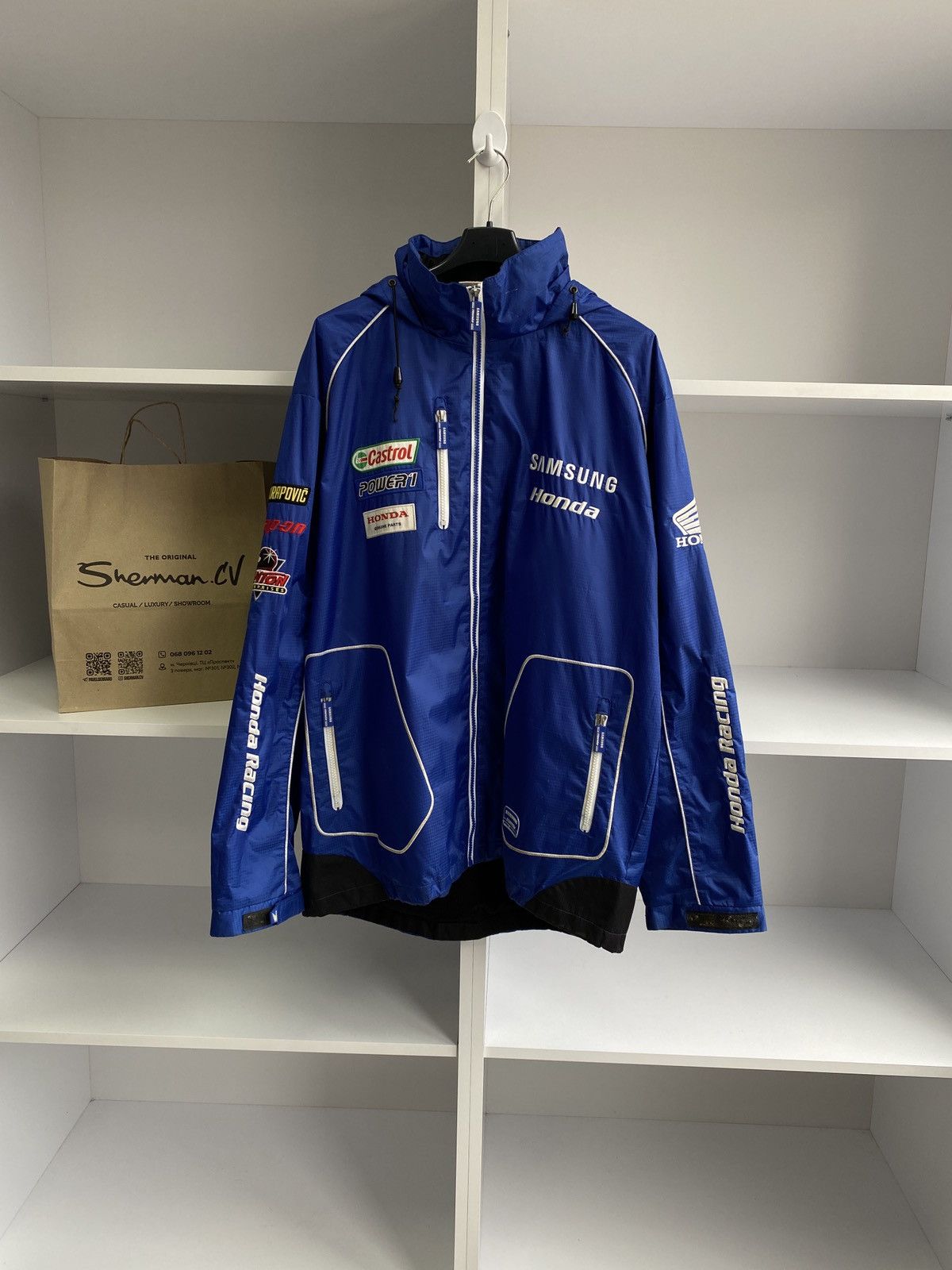 Honda × Vintage Samsung Honda Castrol Racing Jacket vintage Size US XL / EU 56 / 4 - 1 Thumbnail