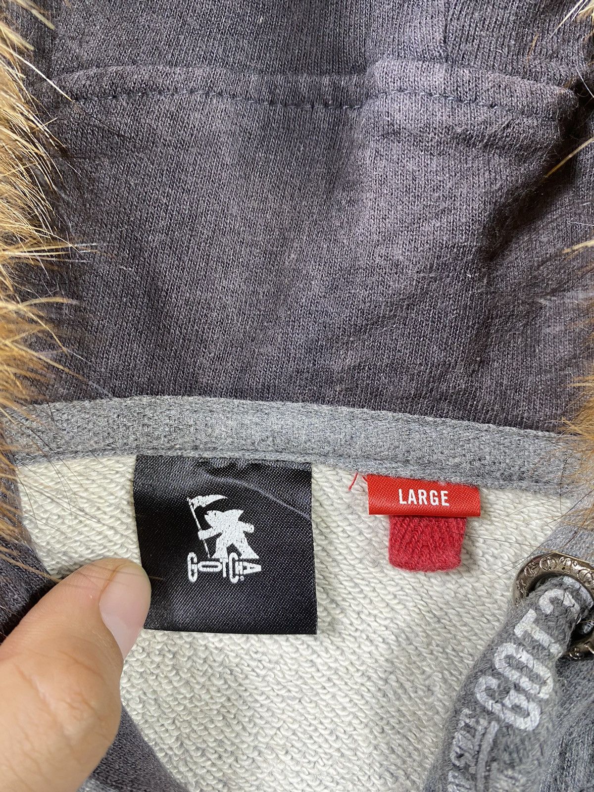 20471120 VTg Gotcha zip Fur hoodie lgb ifsix style Size US L / EU 52-54 / 3 - 7 Thumbnail