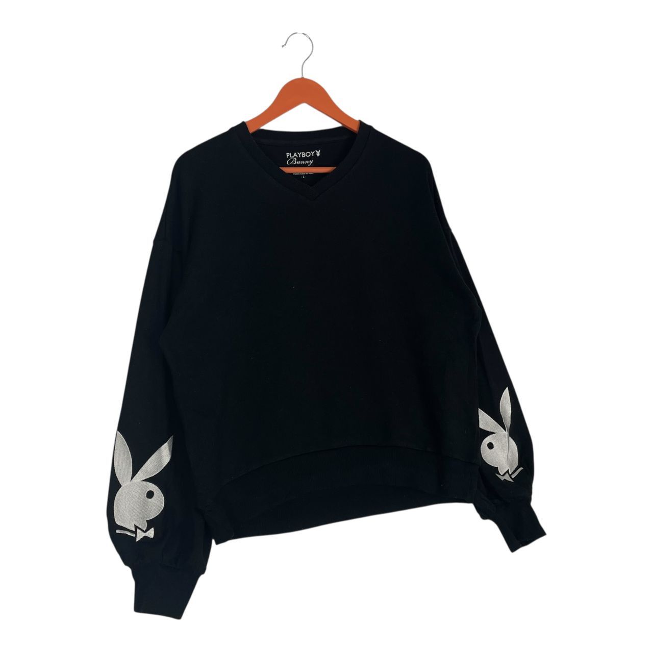 Playboy Authentic Japan! Playboy Bunny Embroided Logo Sweatshirt Size L / US 10 / IT 46 - 3 Thumbnail