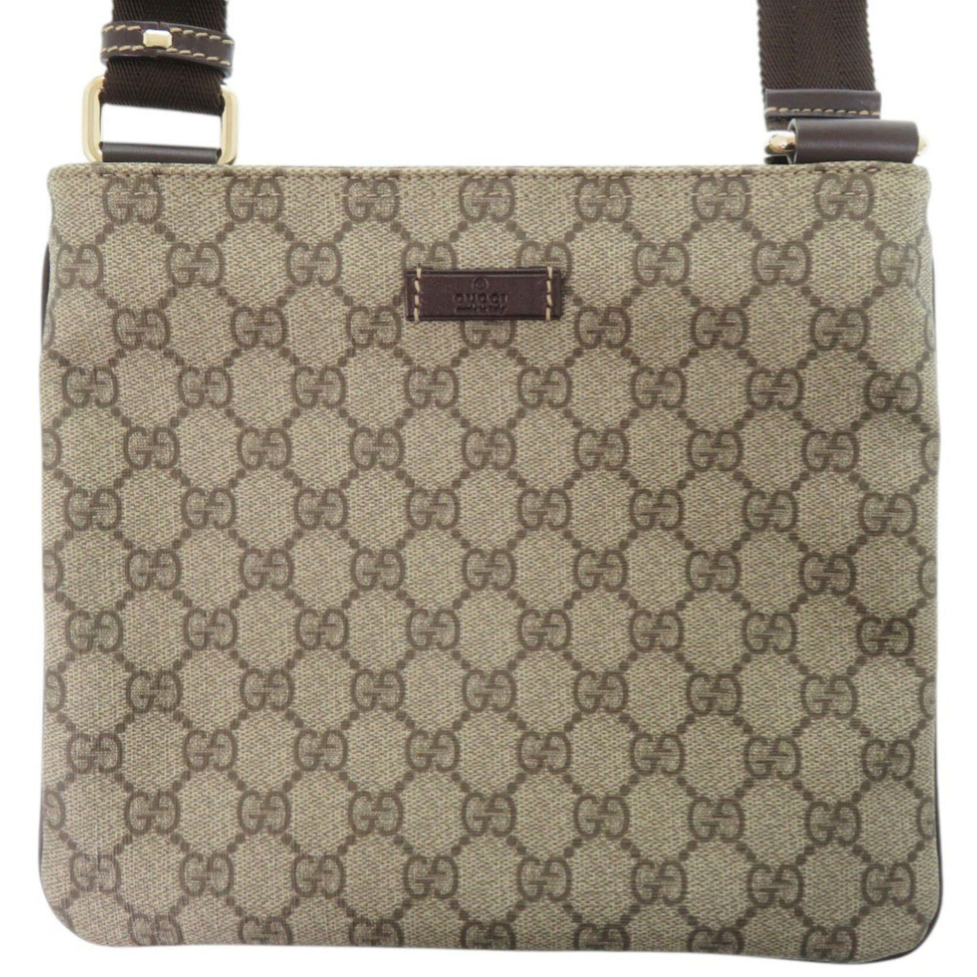 Gucci Excellent condition Gucci 201538 GG Supreme beige shoulder bag 1264GUCCI Size ONE SIZE - 1 Thumbnail