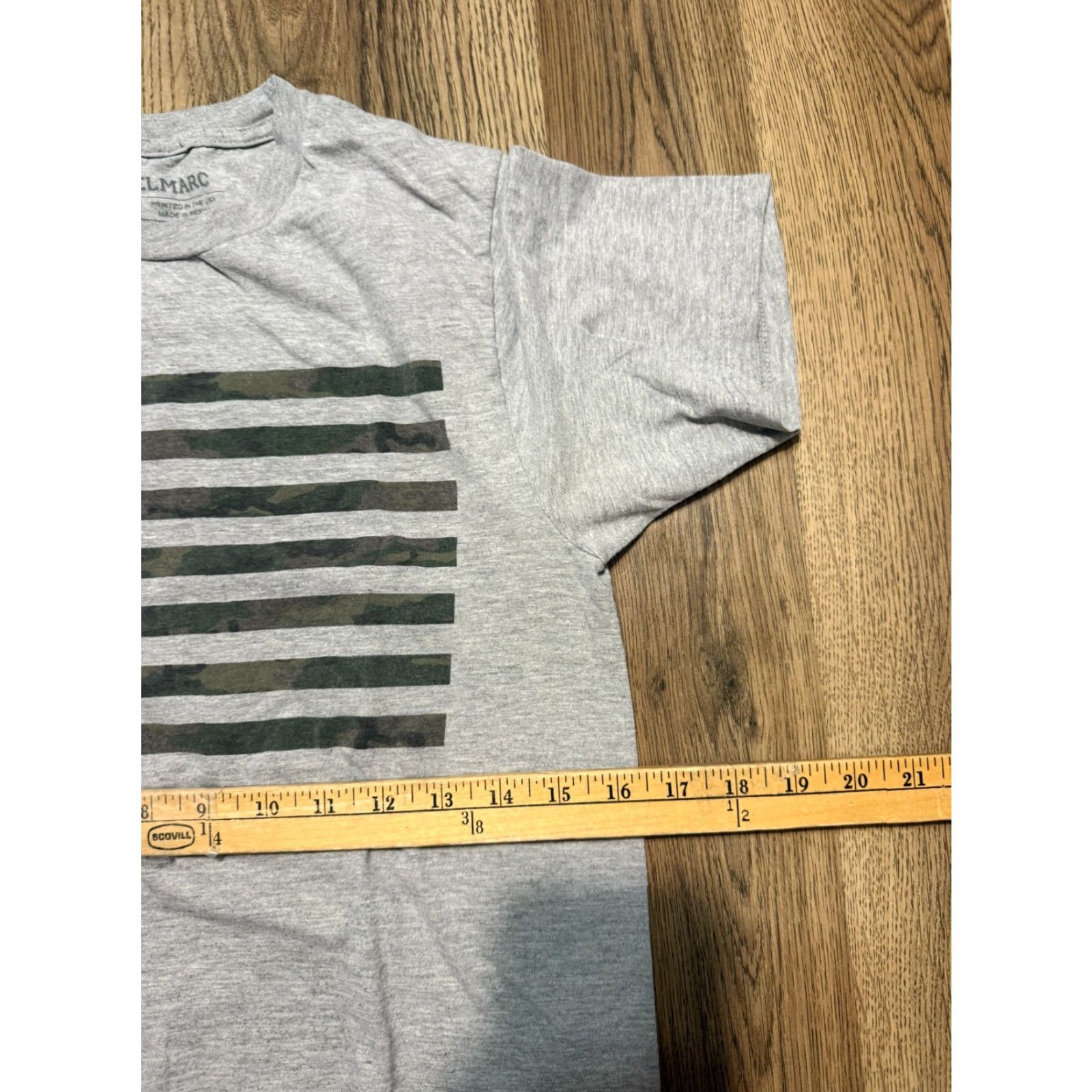 Vintage Melmarc Shirt Men's Small Gray Green Brown American Flag Camouflage Print Shirt Size US S / EU 44-46 / 1 - 6 Thumbnail