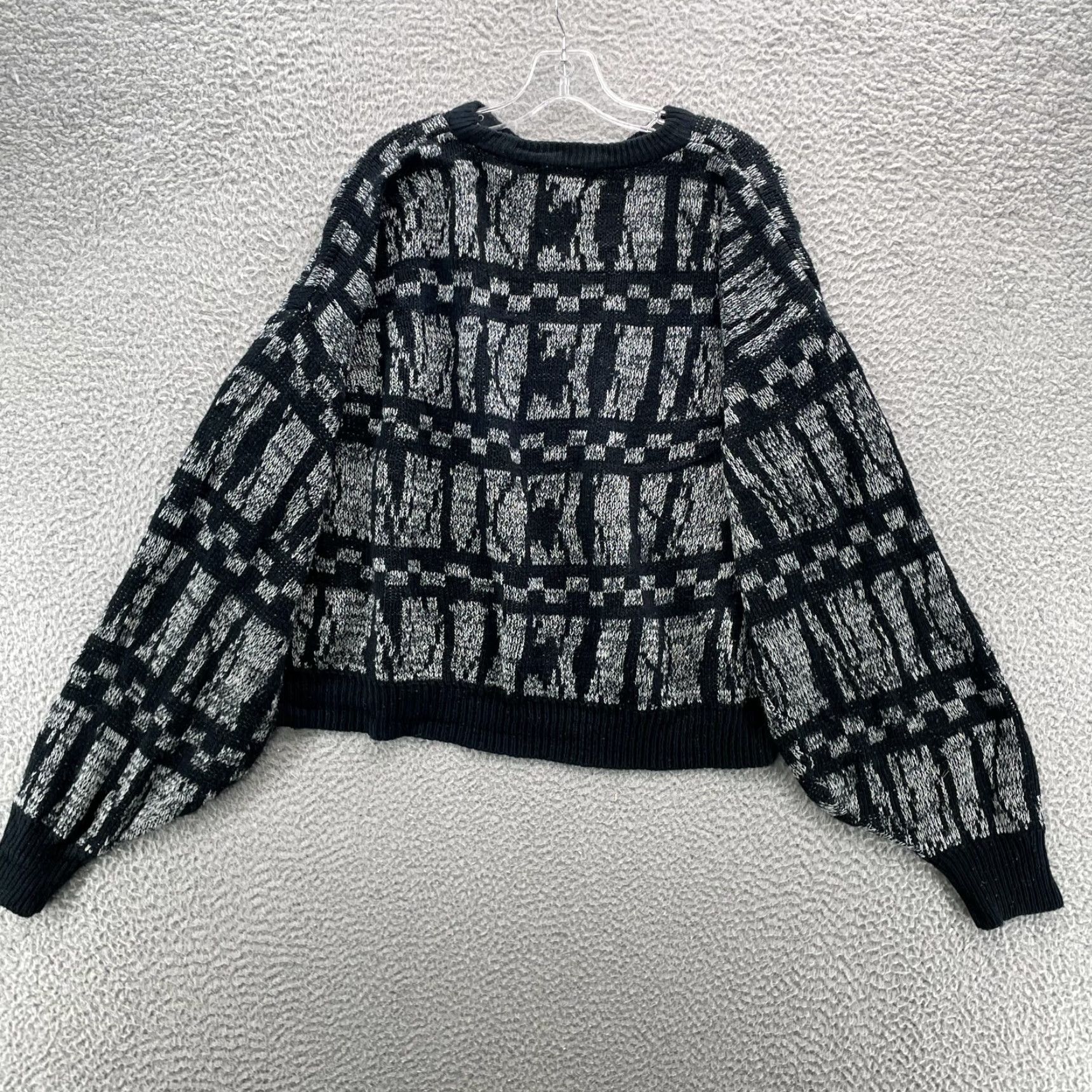 Vintage VINTAGE Sasson Sweater Womens XL Retro Chunky Fisherman Cable Knit Academia 90's Size XL / US 12-14 / IT 48-50 - 3 Thumbnail