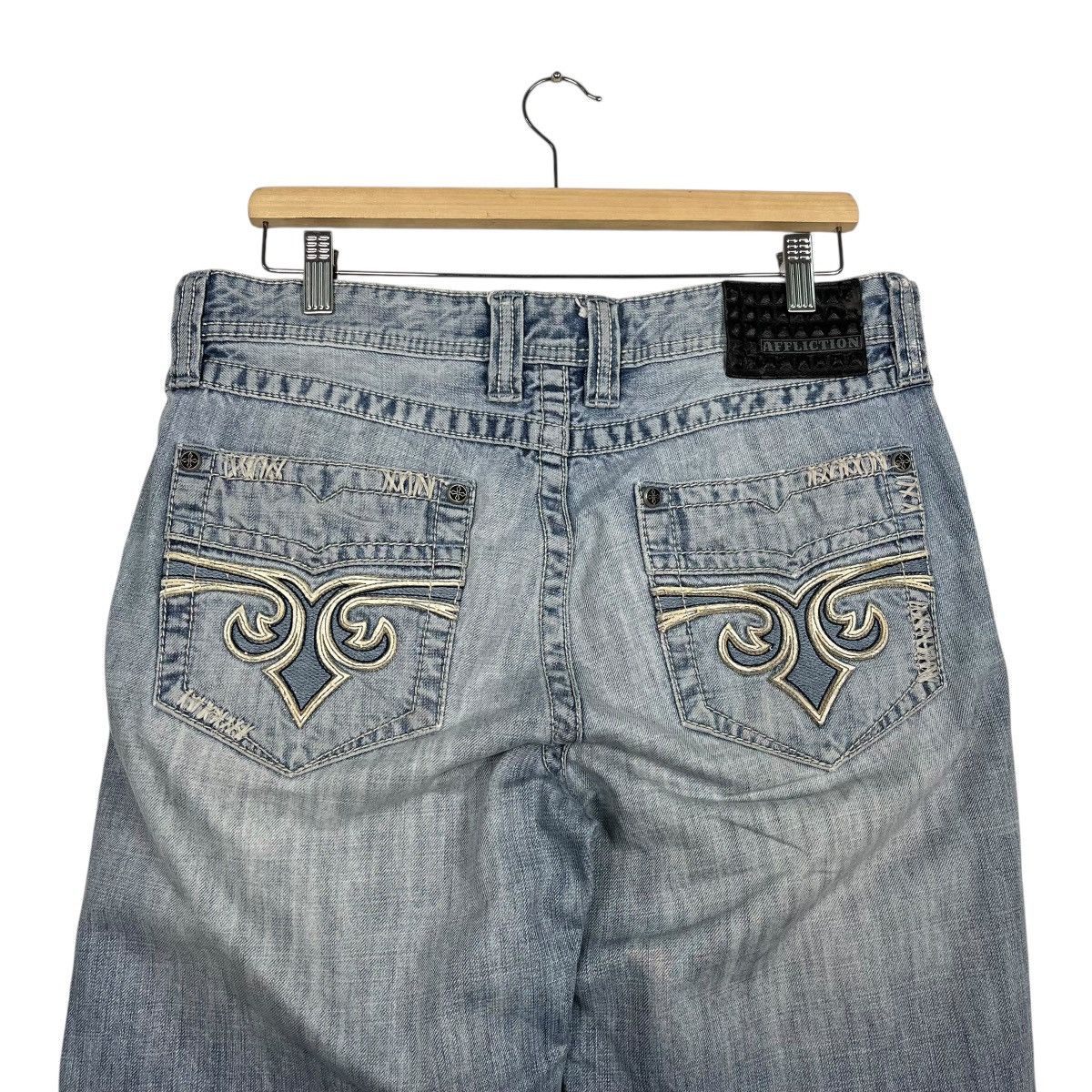 Affliction Vintage Affliction Embroidery Logo Denim Jeans Size US 32 / EU 48 - 8 Thumbnail