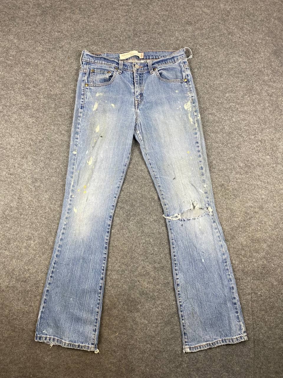 Levi's vintage levis 515 bootcut flare distressed denim Size US 33 - 8 Thumbnail