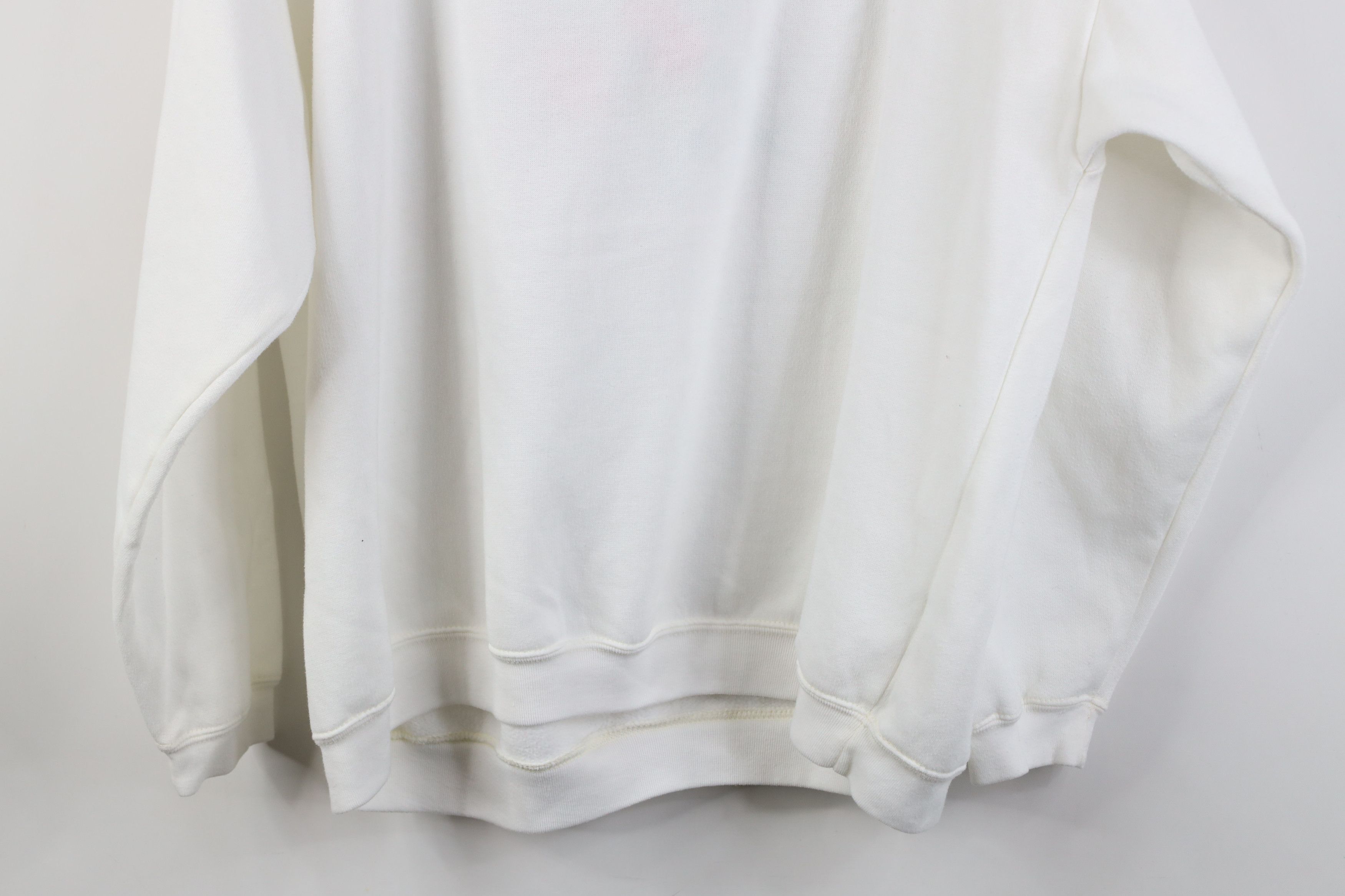 Vintage Vintage 90s Streetwear Floral Layered Sweatshirt White Size XL / US 12-14 / IT 48-50 - 13 Thumbnail