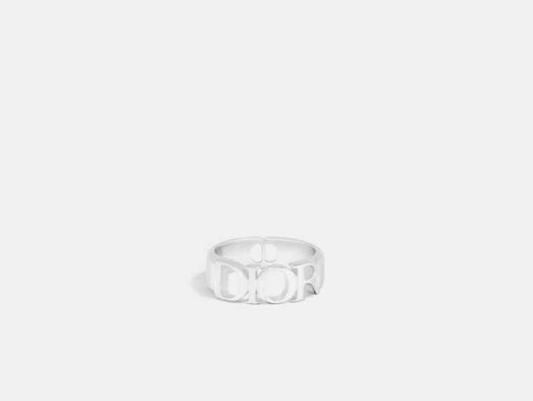 Dior o1w1db10825 Size : OS / R2241H Letters Ring in Silver Size ONE SIZE - 3 Thumbnail