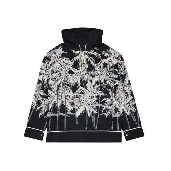 Palm Angels Palm Angels Allover Palm Print Pullover Shirt Size 52 XL Size US XL / EU 56 / 4 - 11 Thumbnail