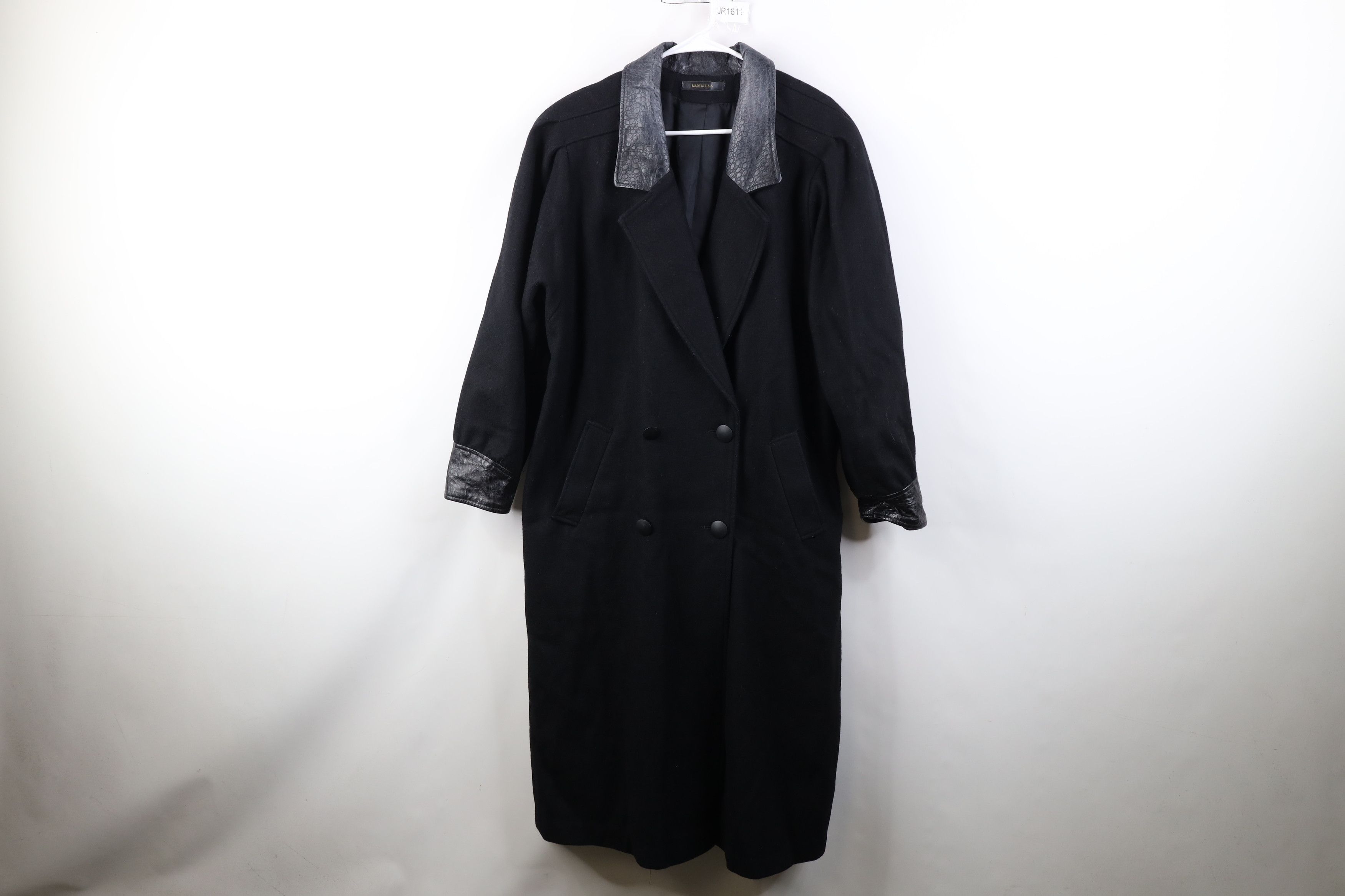 Vintage Vintage 70s 80s Streetwear Trim Trench Coat Jacket Black USA Size XXL / US 16-18 / IT 52-54 - 1 Thumbnail