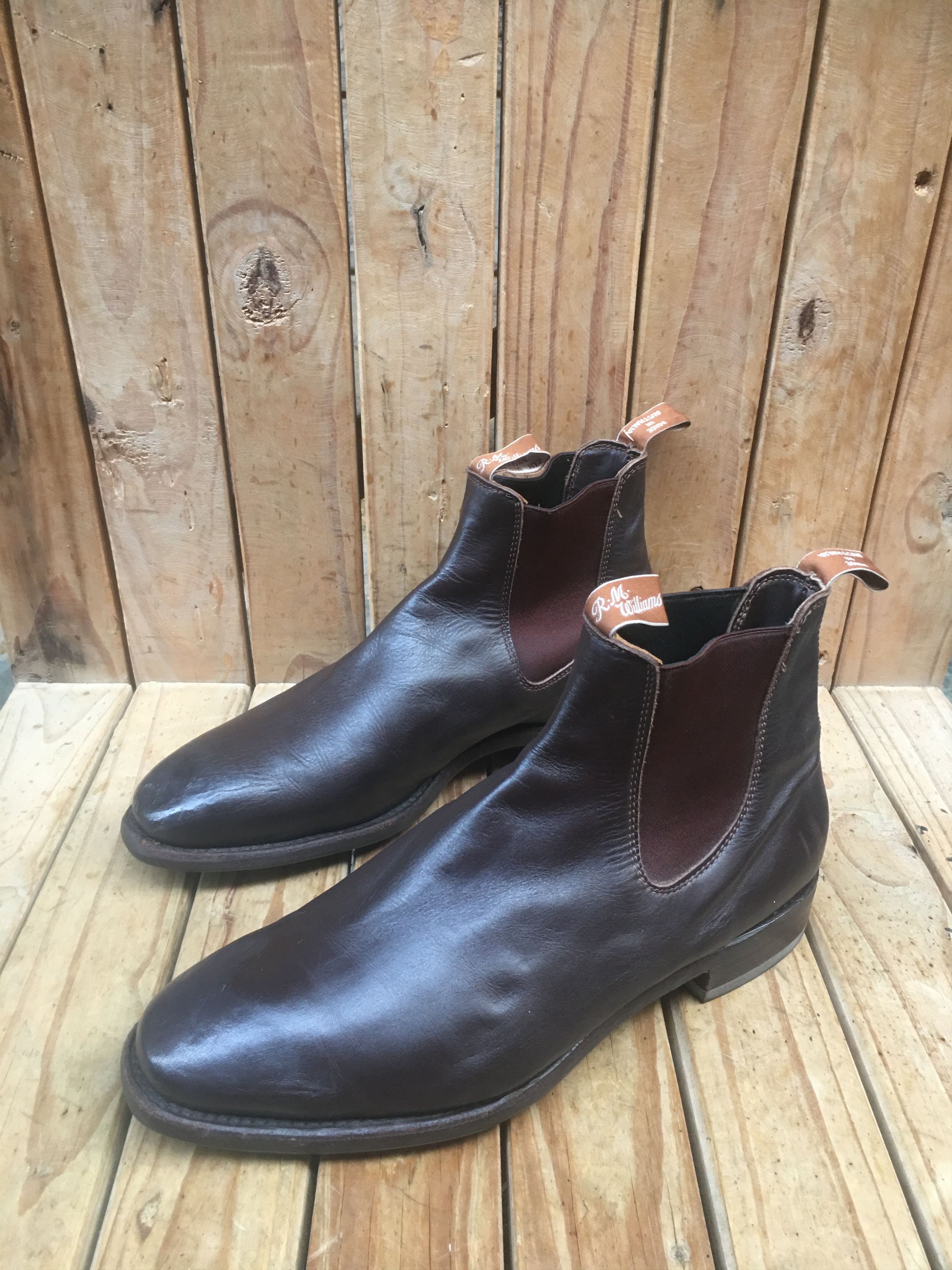 R.M. Williams R.M.Williams Brown leather Australian Men Boots Sz UK 10.5 H Size US 11.5 / EU 44-45 - 24 Thumbnail