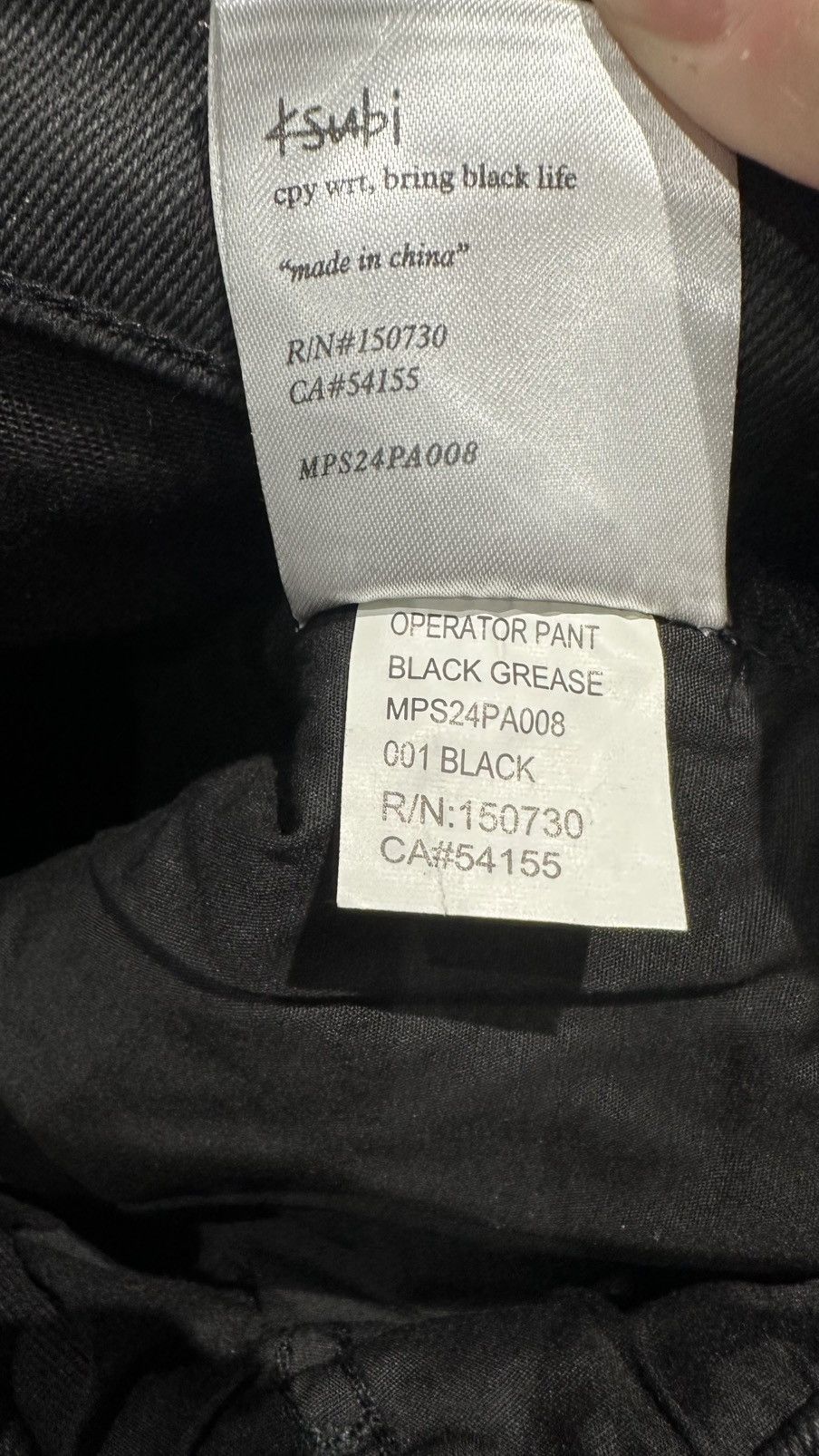 Ksubi Ksubi Operator Pant - Black Grease Size US 31 - 6 Thumbnail