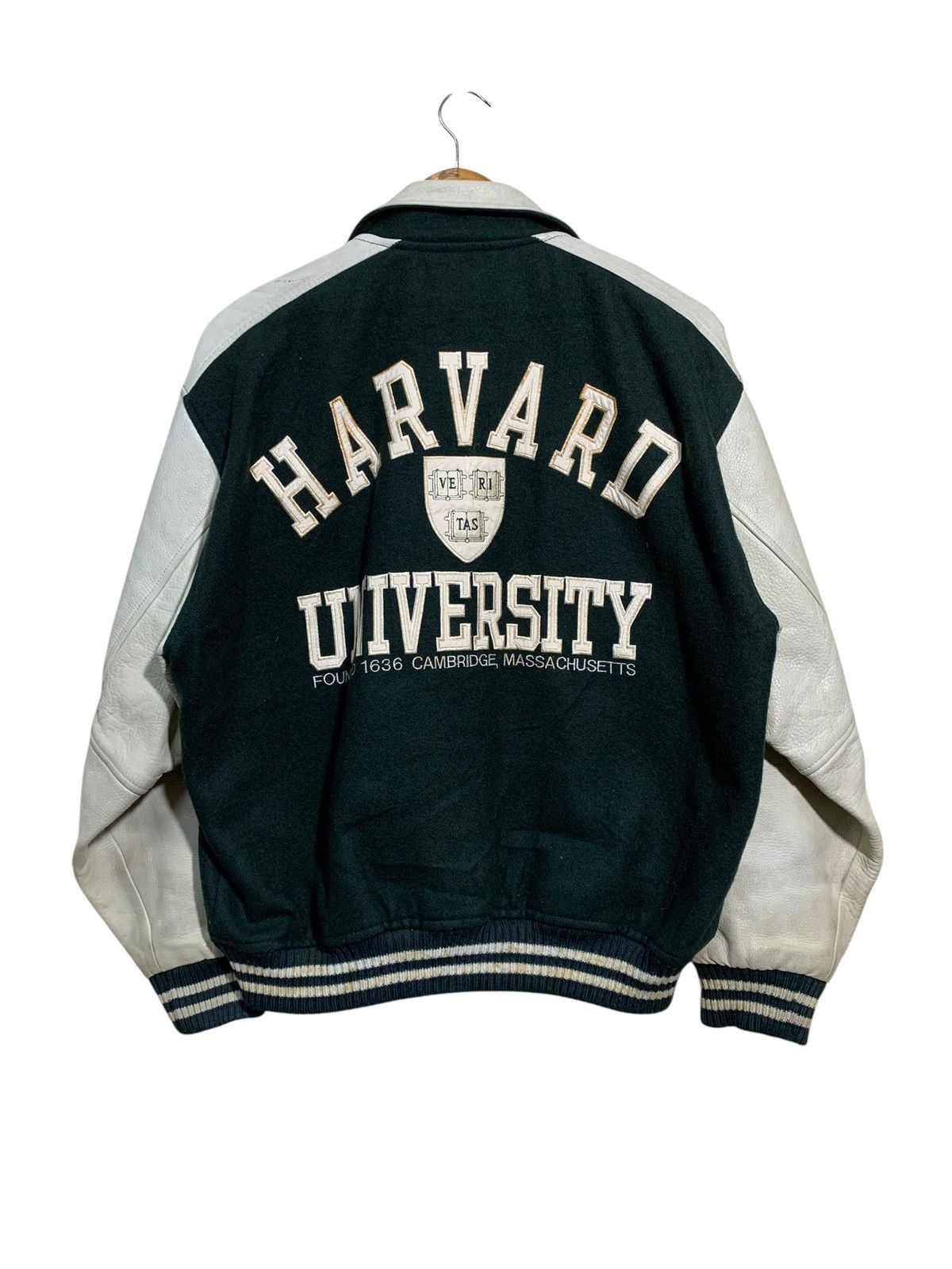 Vintage 🔥VTG HARVARD UNIVERSITY VARSITY JACKETS WOOL/LEATHER Size US M / EU 48-50 / 2 - 1 Thumbnail