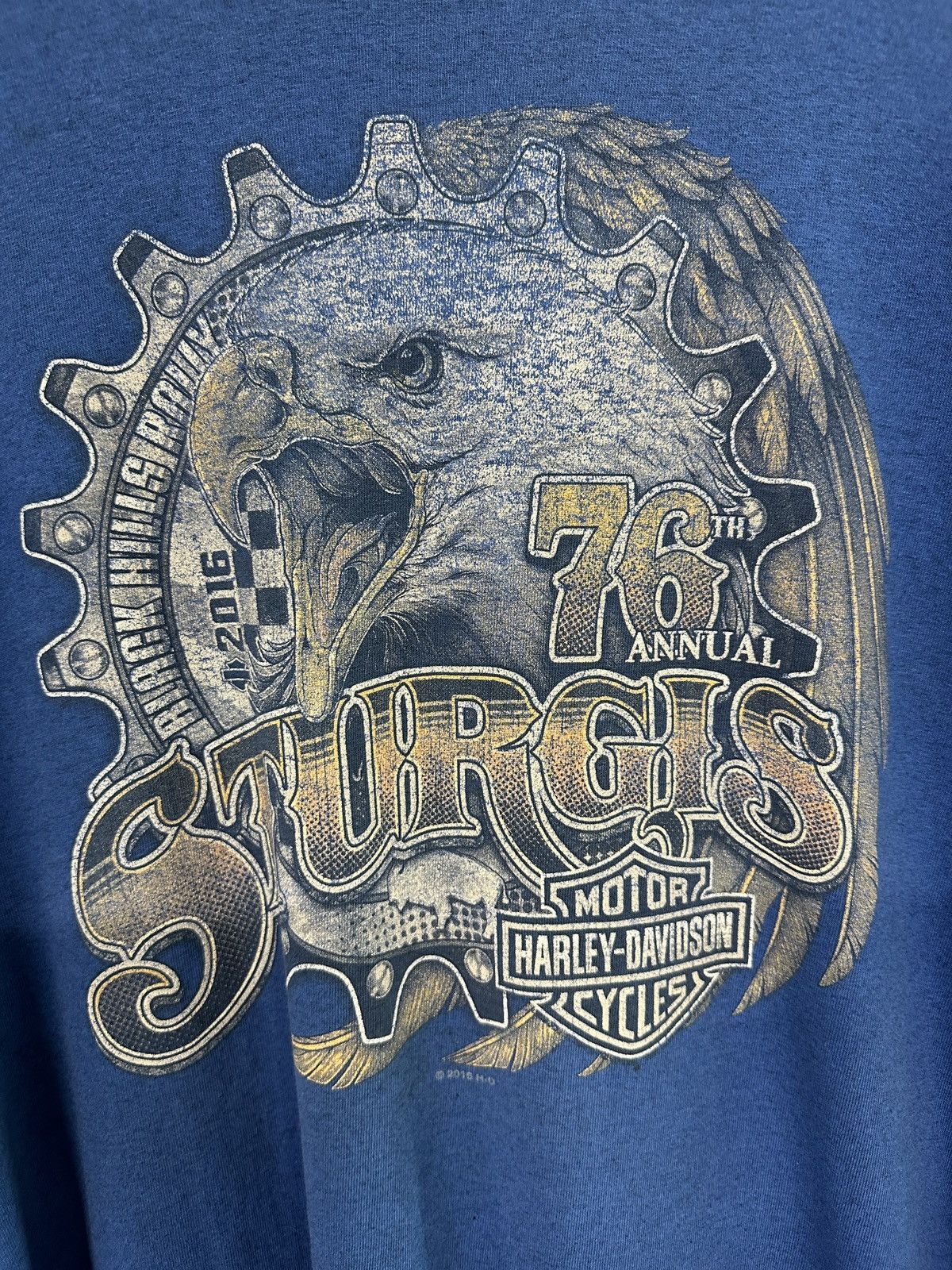 Harley Davidson 2016 Harley Davidson Sturgis South Dakota Eagle Tee Size US XL / EU 56 / 4 - 2 Thumbnail