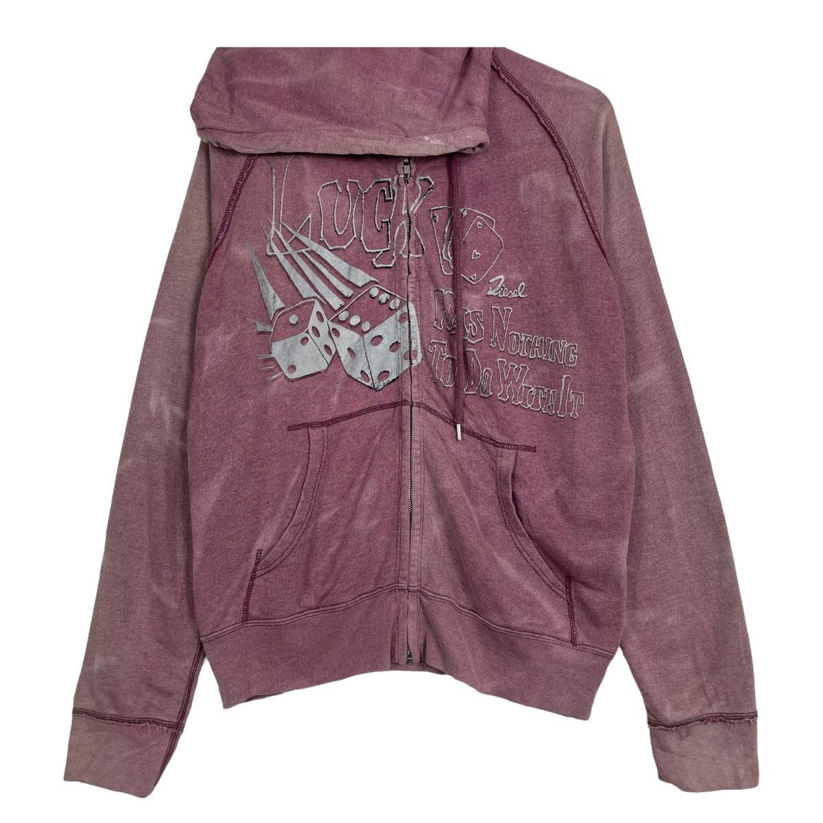 Diesel 💥DIESEL LUCK ACE HOODIE SUNDADED DESIGN Size US M / EU 48-50 / 2 - 5 Thumbnail
