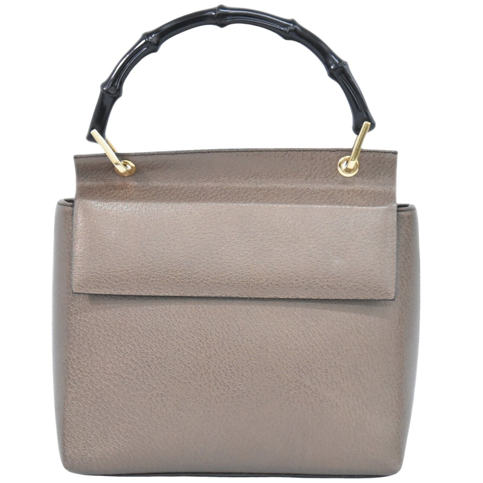 Bamboo Brown Leather Handbag (Pre-Owned)