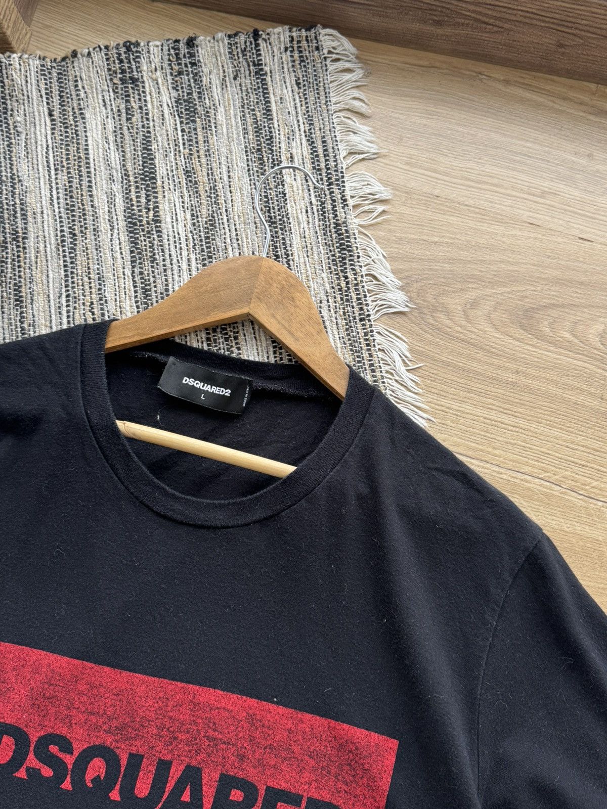 Dsquared2 DSQUARED2 VINTAGE CLASSIC LOGO BLACK T SHIRT SIZE L Size US L / EU 52-54 / 3 - 7 Thumbnail