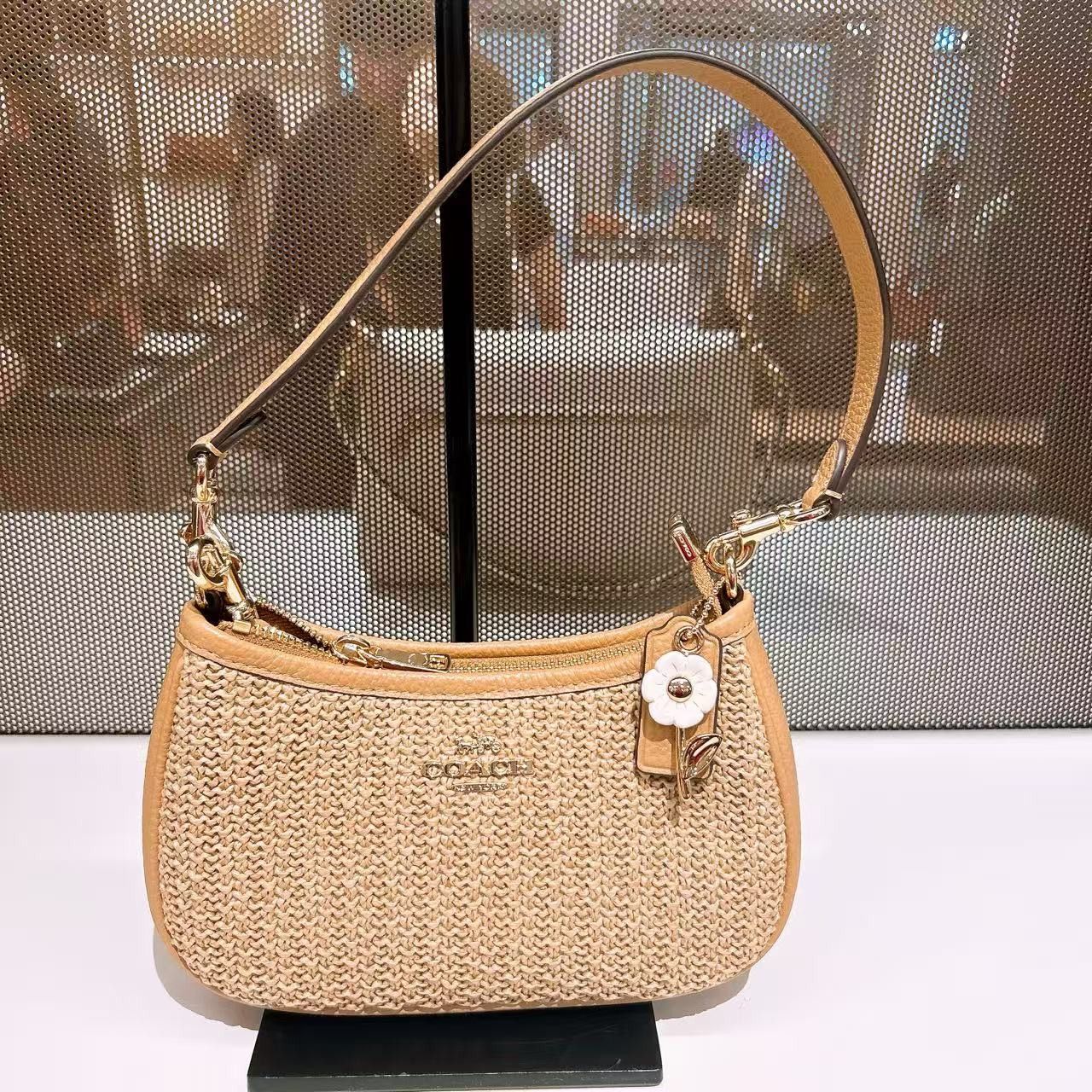 Coach NWT Coach Teri Mini Crossbody Bag CDW66 Toast Size ONE SIZE - 4 Thumbnail
