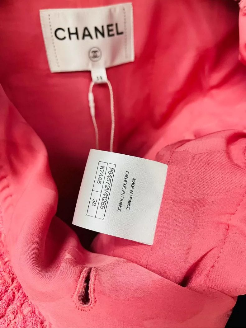 Chanel Chanel Cherry blossom pink early spring show soft jacket 25 Size XS / US 0-2 / IT 36-38 - 4 Thumbnail