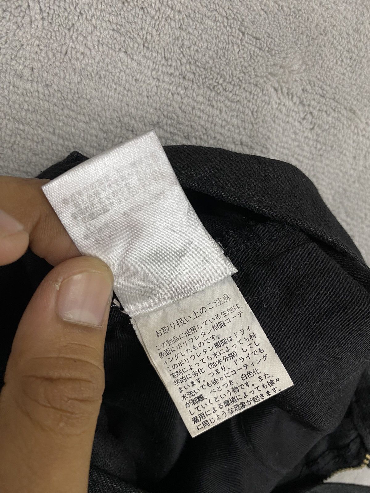 NO ID VINTAGE PUNK 1990s NO ID BLACK WAXED ZIPPER PUNK STYLE🔥 Size US 29 - 10 Thumbnail
