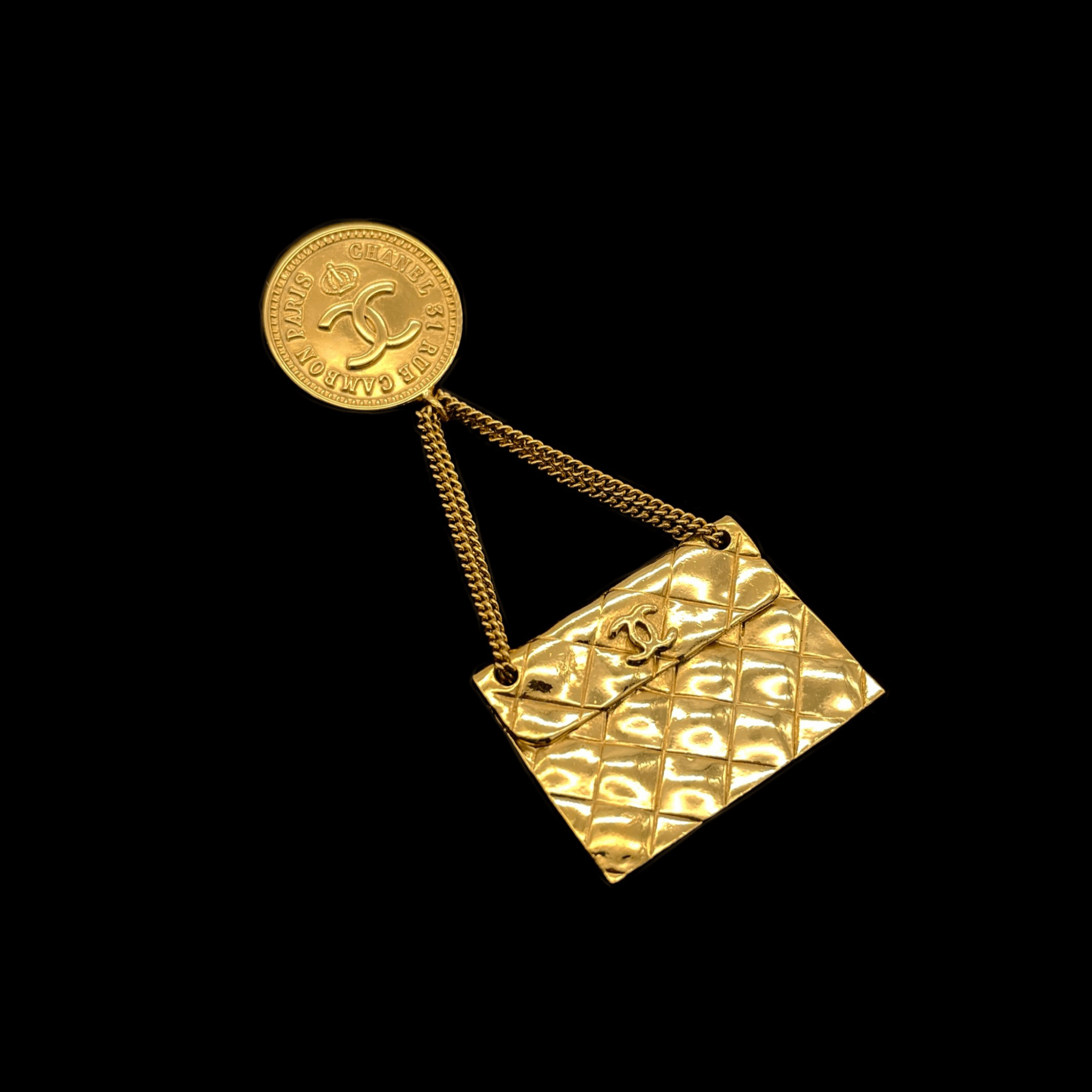 Chanel Chanel Matriceco Mark Bag Mochif Brooch 93P Size ONE SIZE - 1 Thumbnail