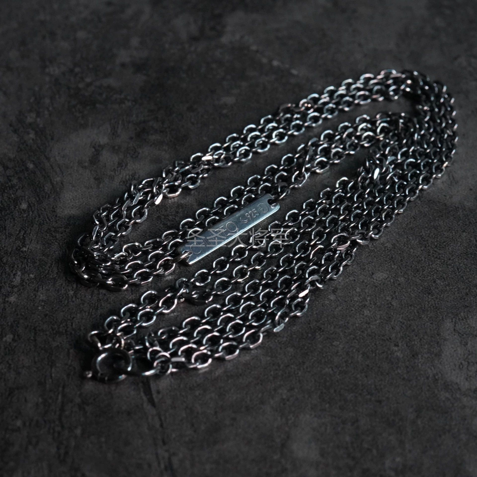 Chin Teo Chin Teo Oxidized Black 3-Link Chain Necklace Size ONE SIZE - 5 Thumbnail