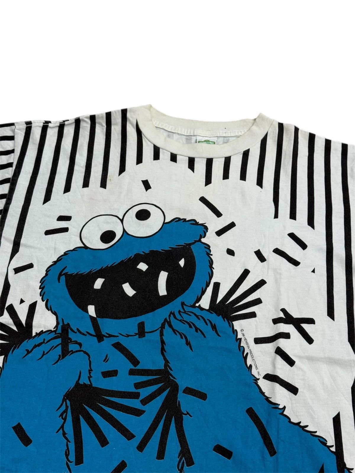 Vintage 90s Cookie Monster AOP Size US XL / EU 56 / 4 - 4 Thumbnail