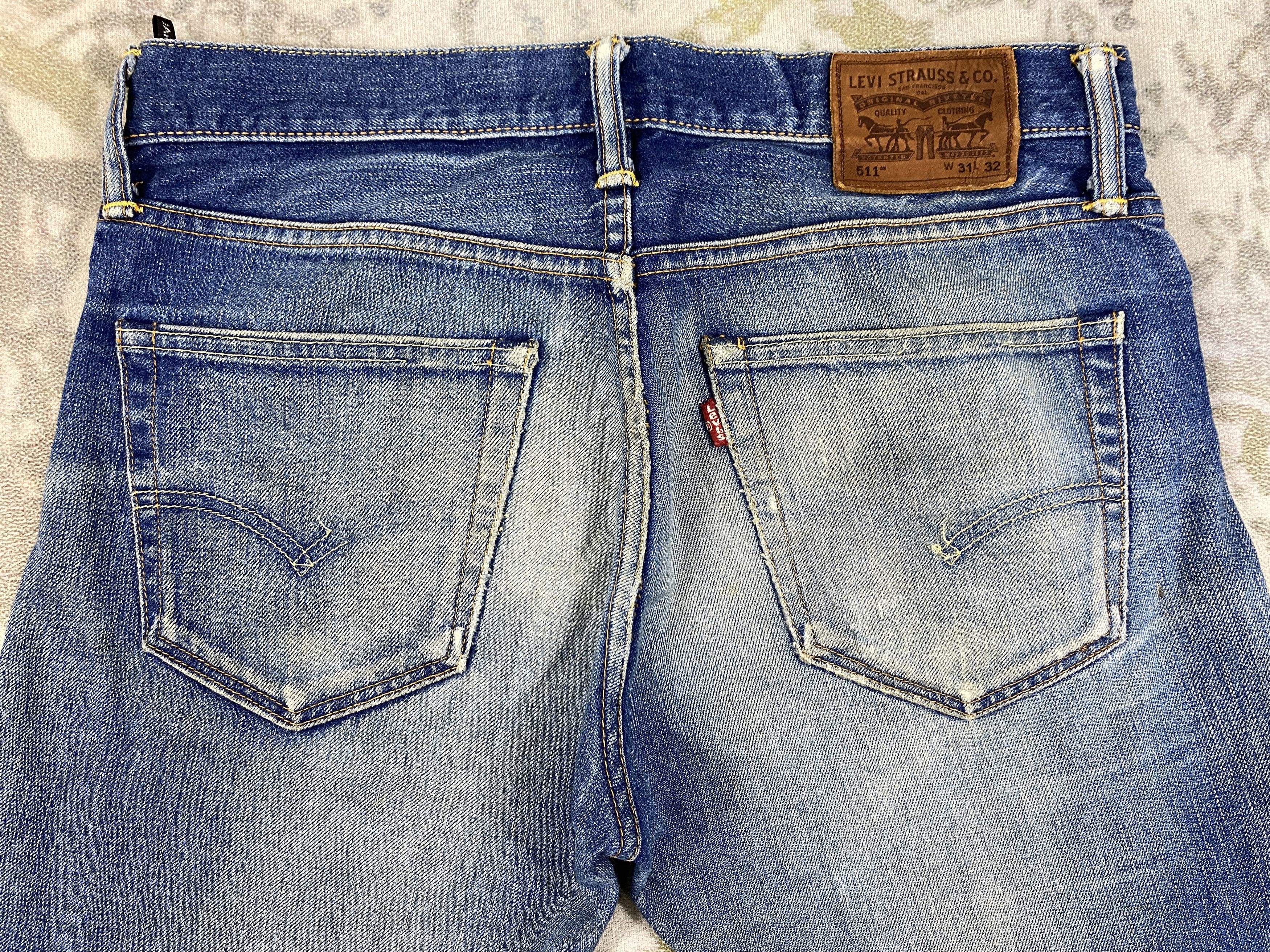 Levi's Distressed Blue Vintage Levi's 511 32x31 Denim -SJ159 Size US 32 / EU 48 - 4 Thumbnail