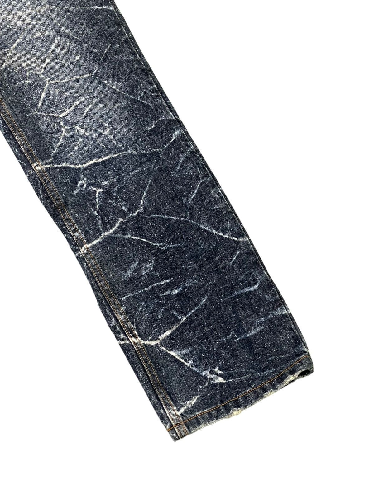 Japanese Brand Double Waist Jeans Nylaus Honeycomb Faded Straight Cut 8🟦5 Size US 30 / EU 46 - 12 Thumbnail