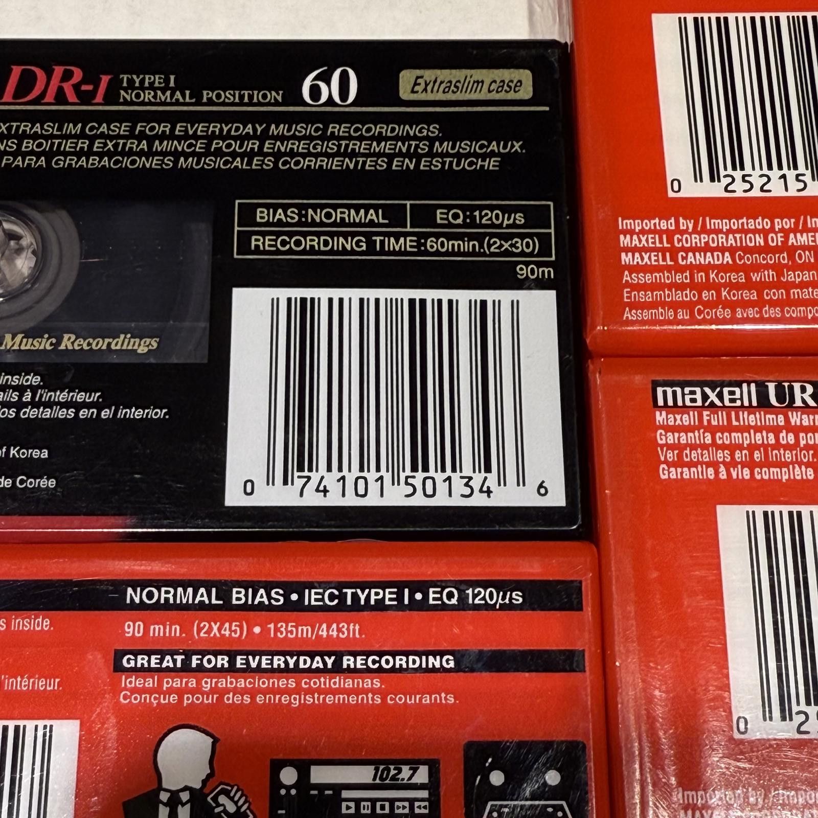 Other 4Pak DS Maxell / Fuji Audio Recording Cassette Tapes Size ONE SIZE - 5 Thumbnail