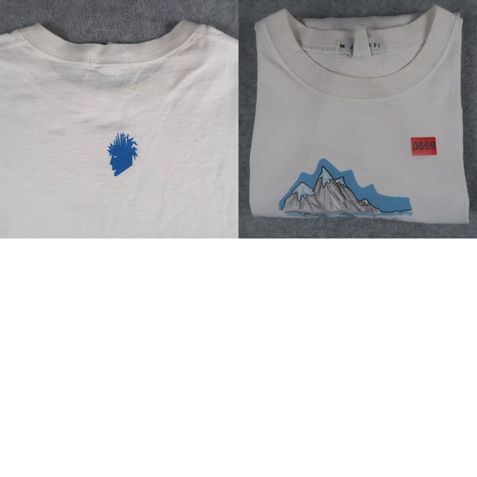 Vintage Vintage 90s Snowboarding Cartoon T Shirt Mens L Large White Long Sleeves Size US L / EU 52-54 / 3 - 8 Thumbnail