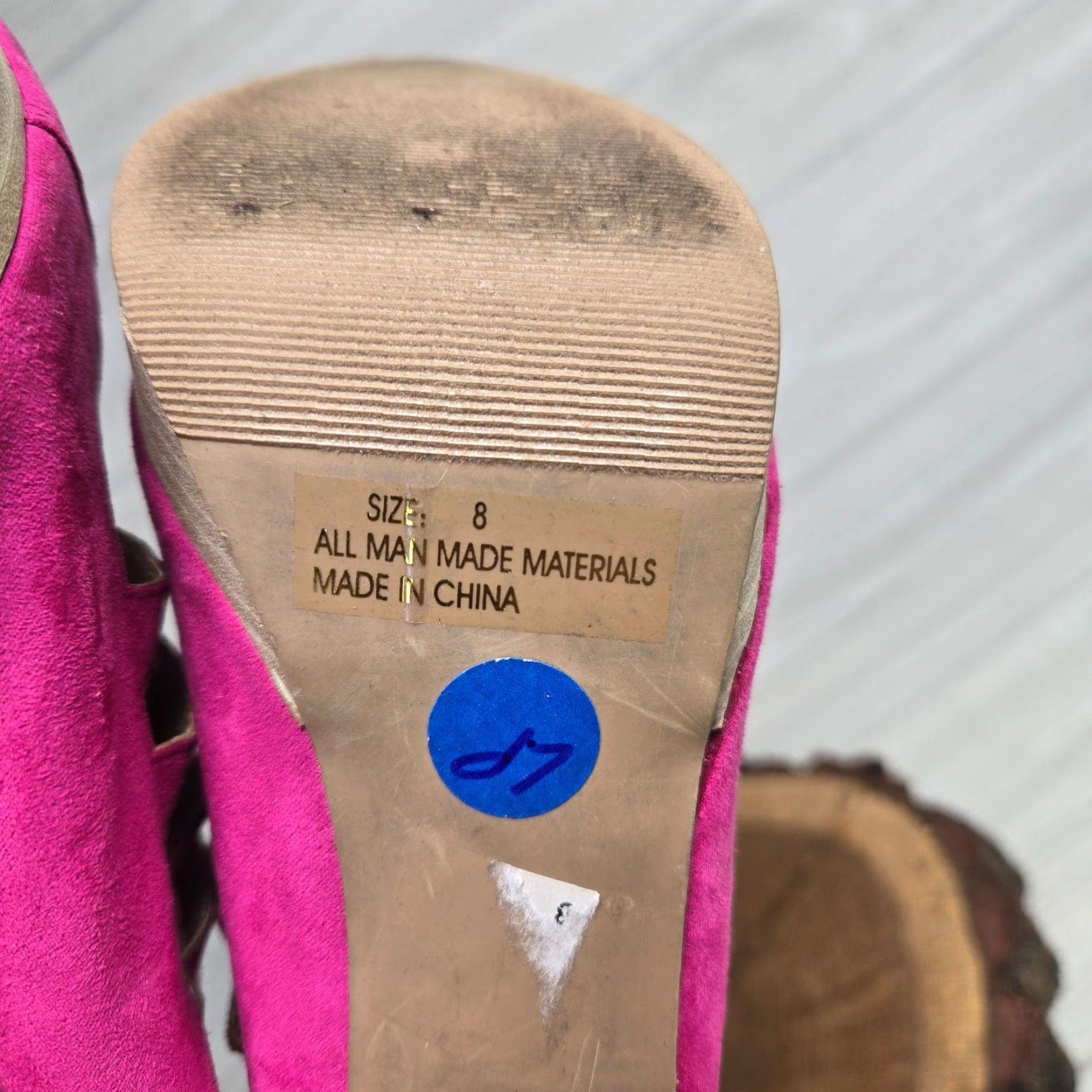 Vintage VINTAGE Charlotte Russe Women’s Platform Heel Shoes Size 8 Pink Peep Toe Zipper Stiletto 5" Shoes Size US 8 / IT 38 - 5 Thumbnail